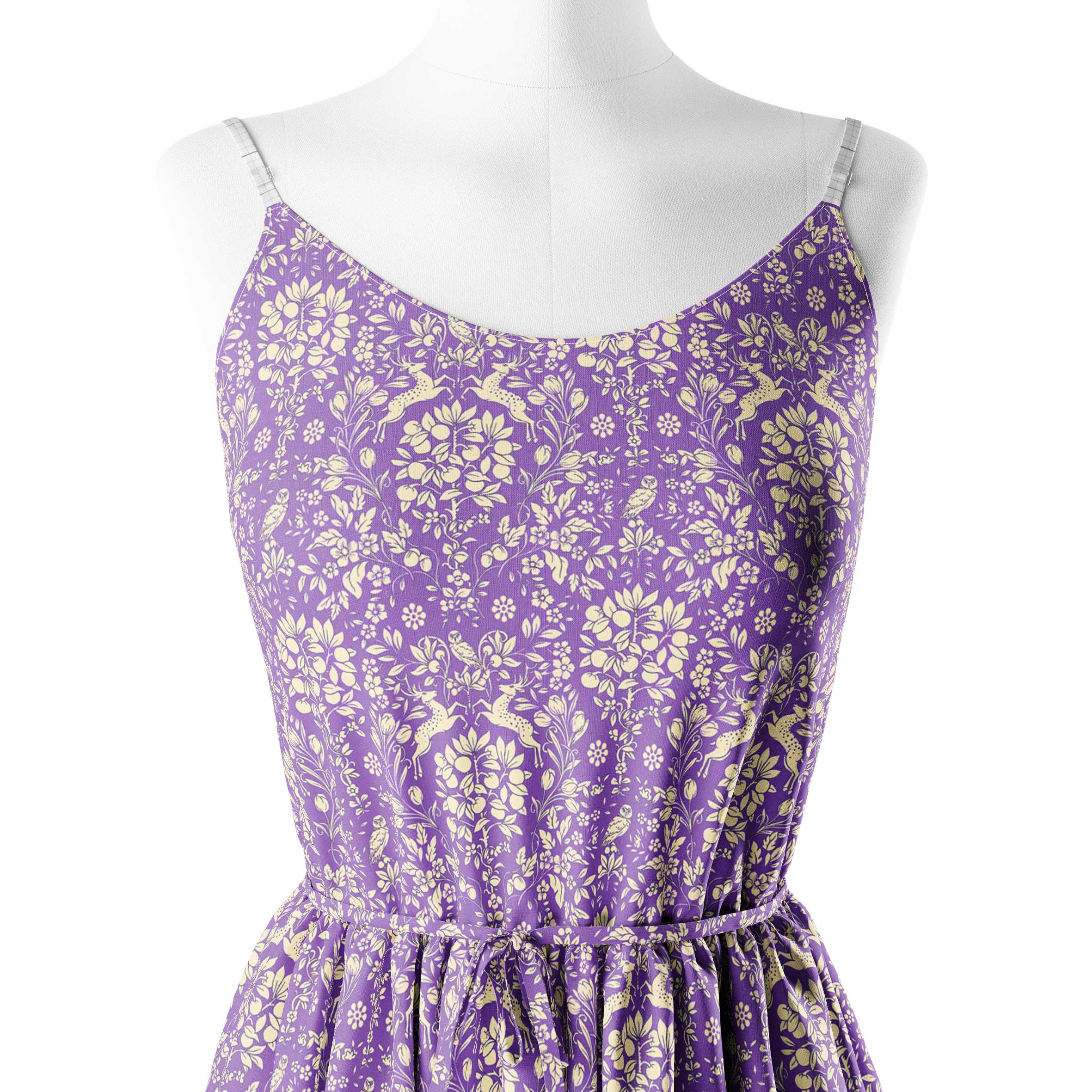 Lavender Lace Print Fabric