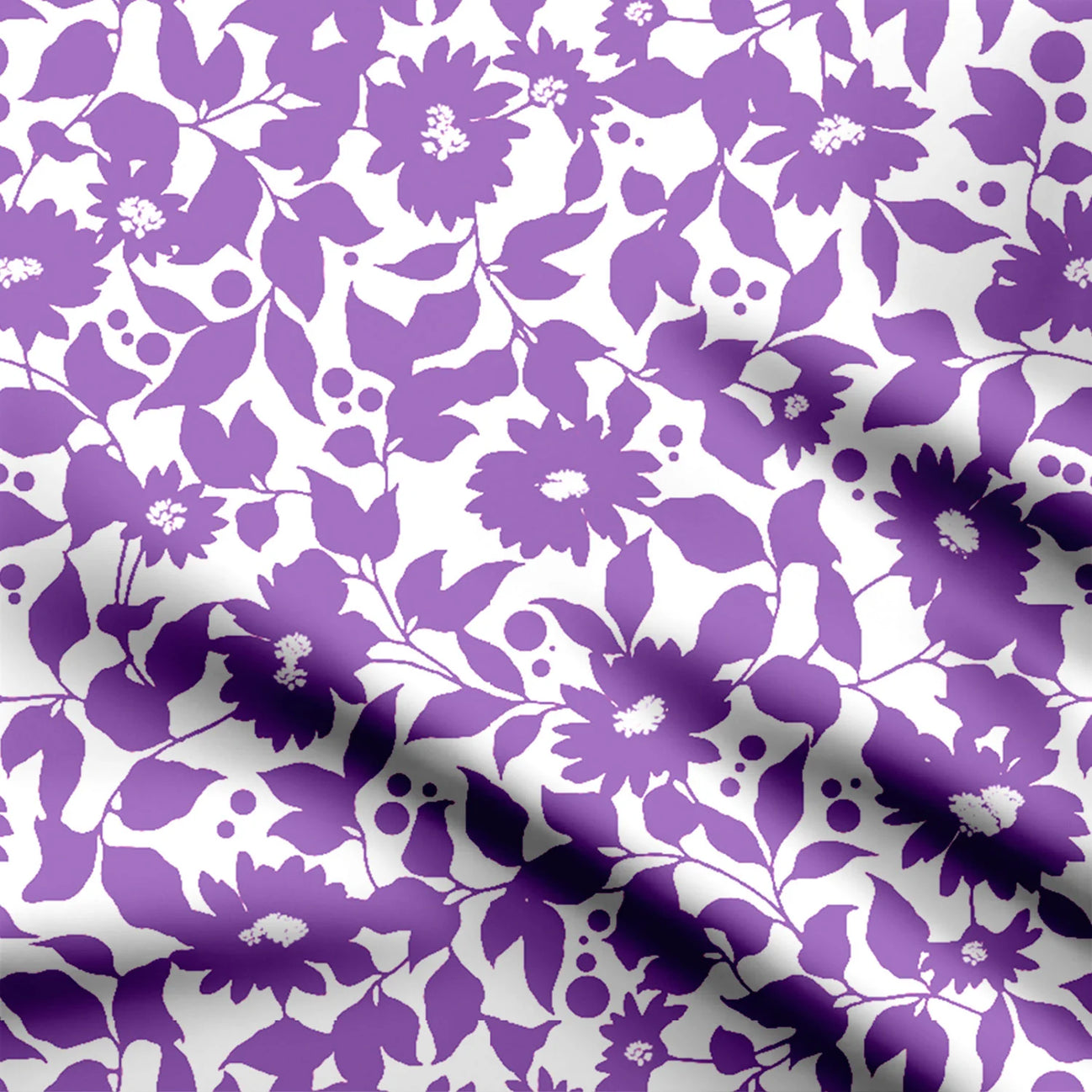 Lavender Bloom Print գործվածք