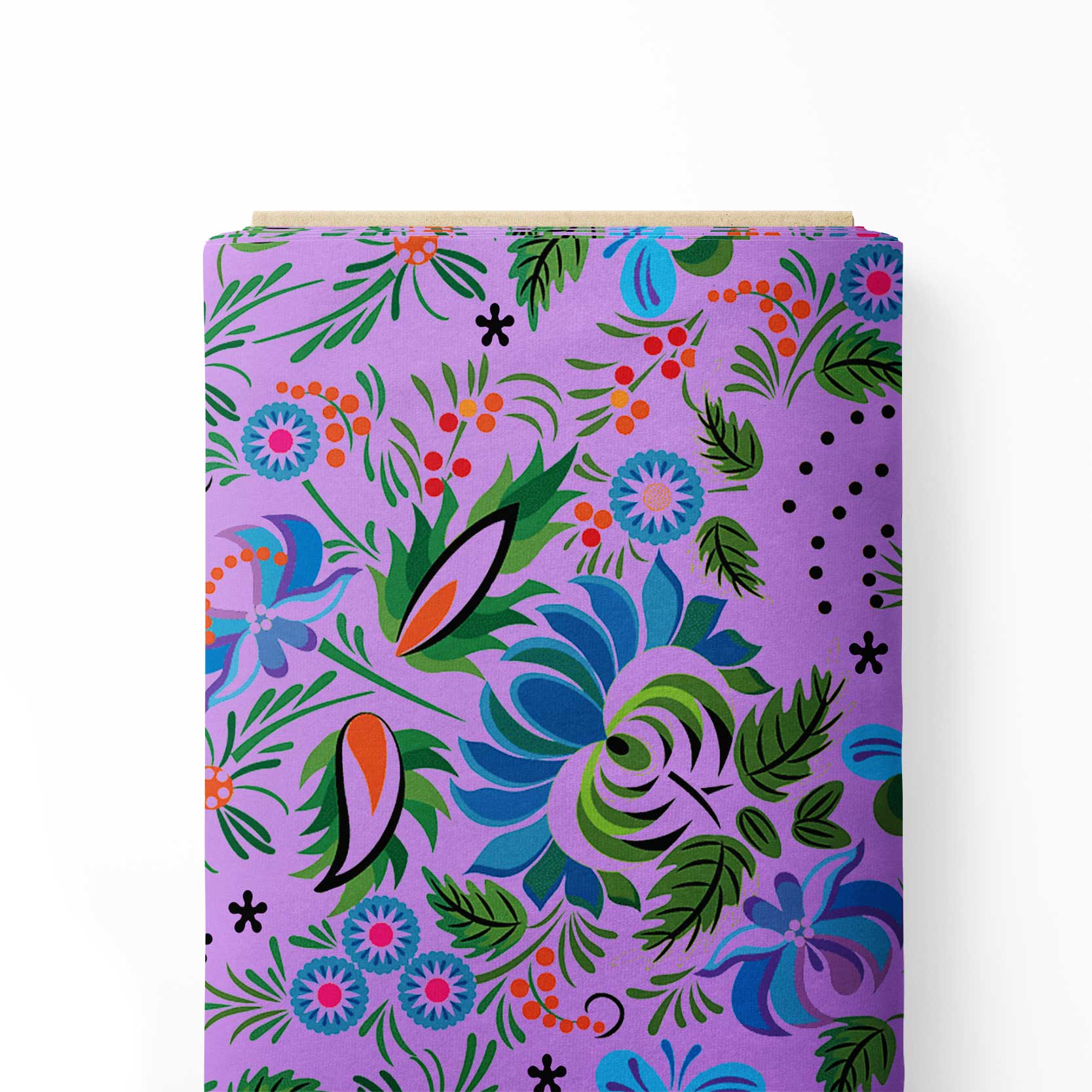 Purple Paradise Print Fabric