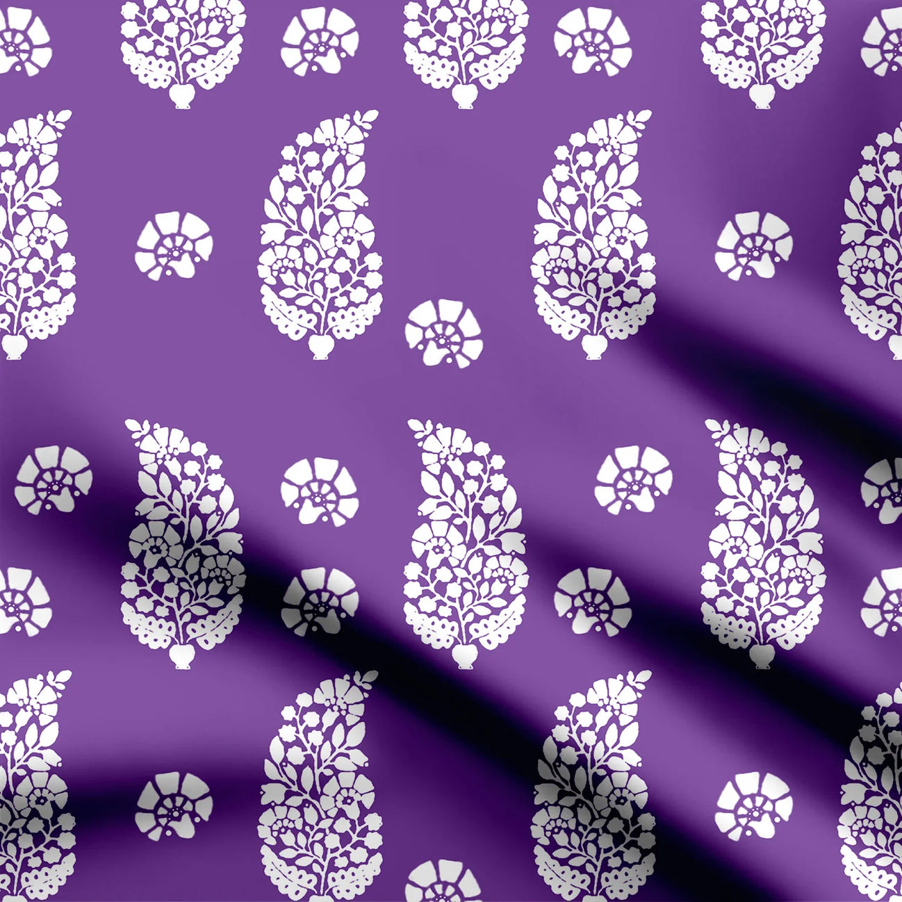 Lavender Petals Print Fabric