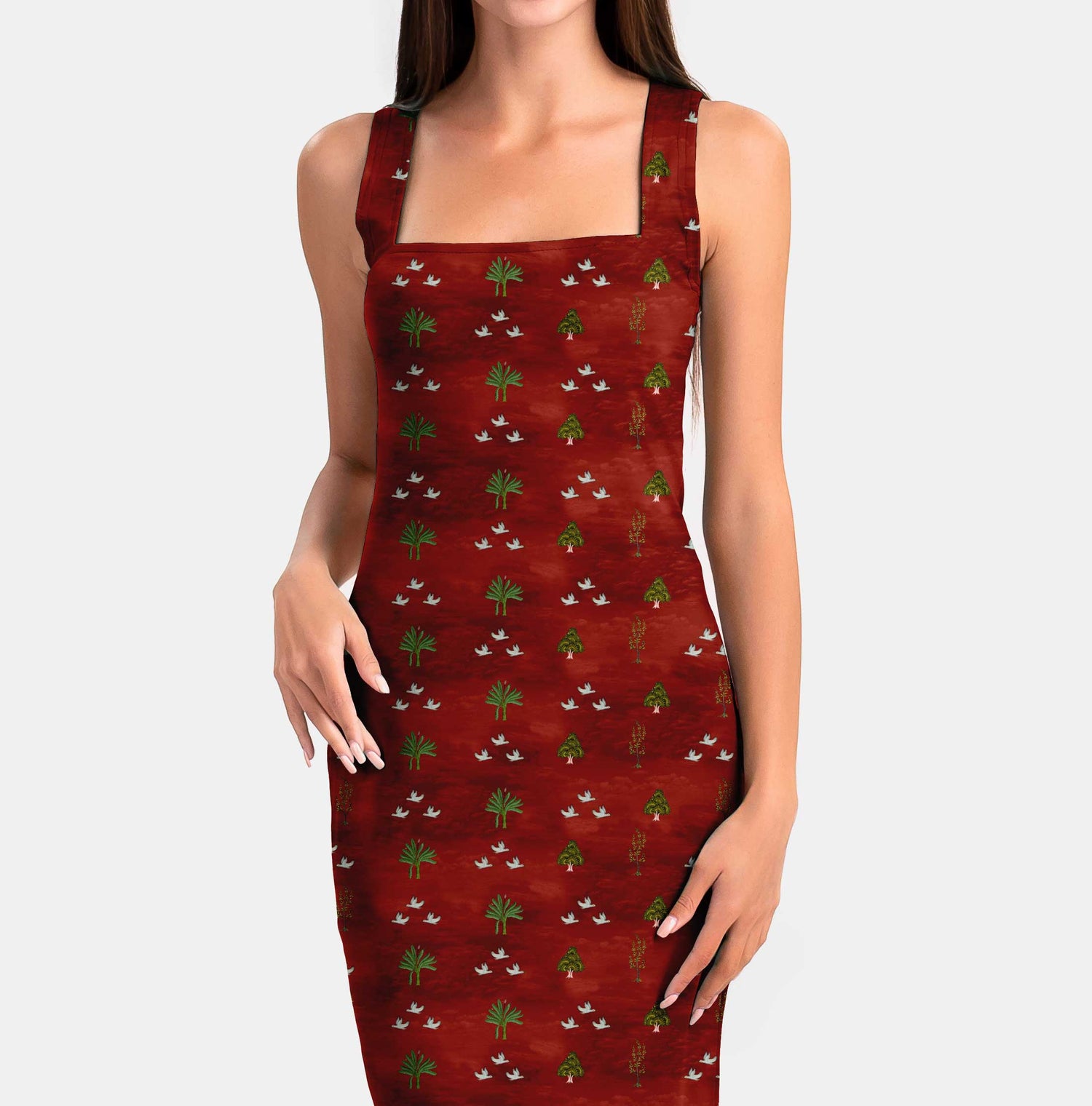 Flying birds Print Fabric