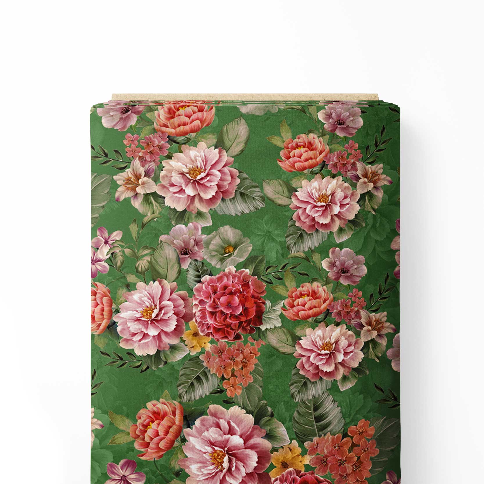 Meadow Greens Print Fabric