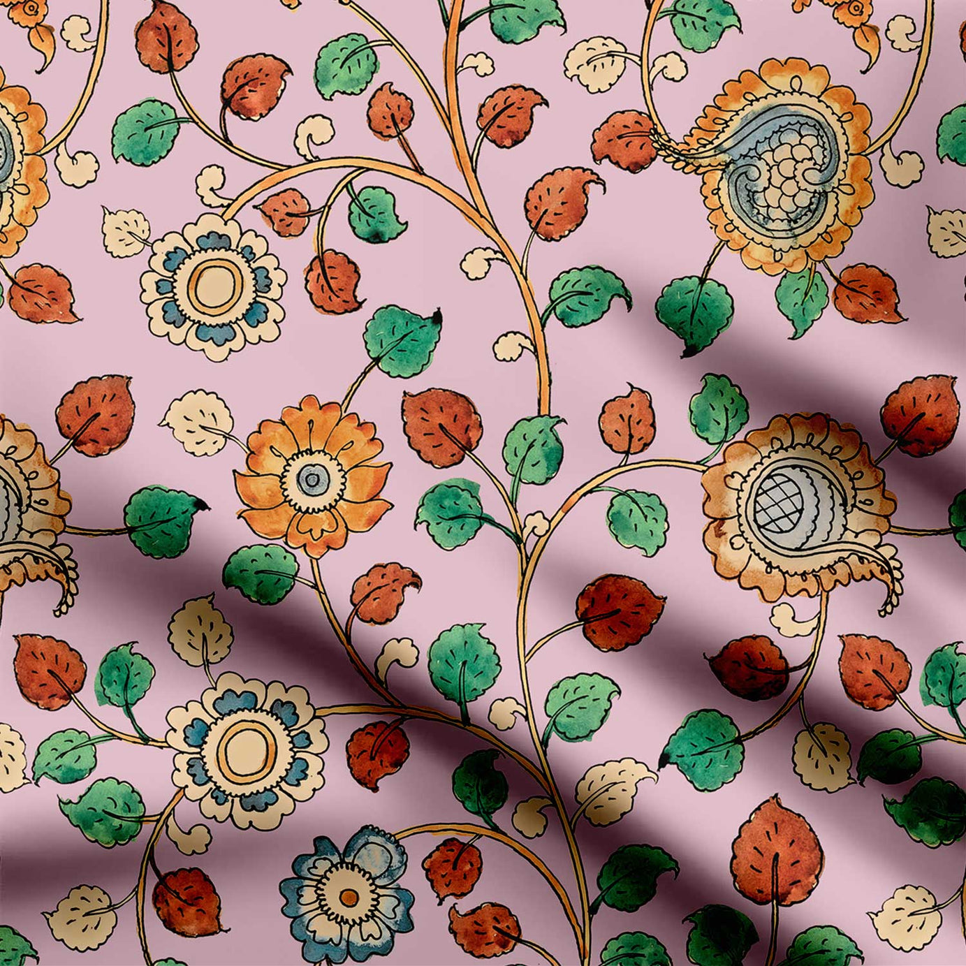 Enchanting Vines Print Fabric