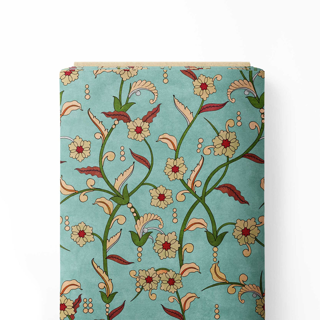 Tranquil Kalamkari Print Fabric