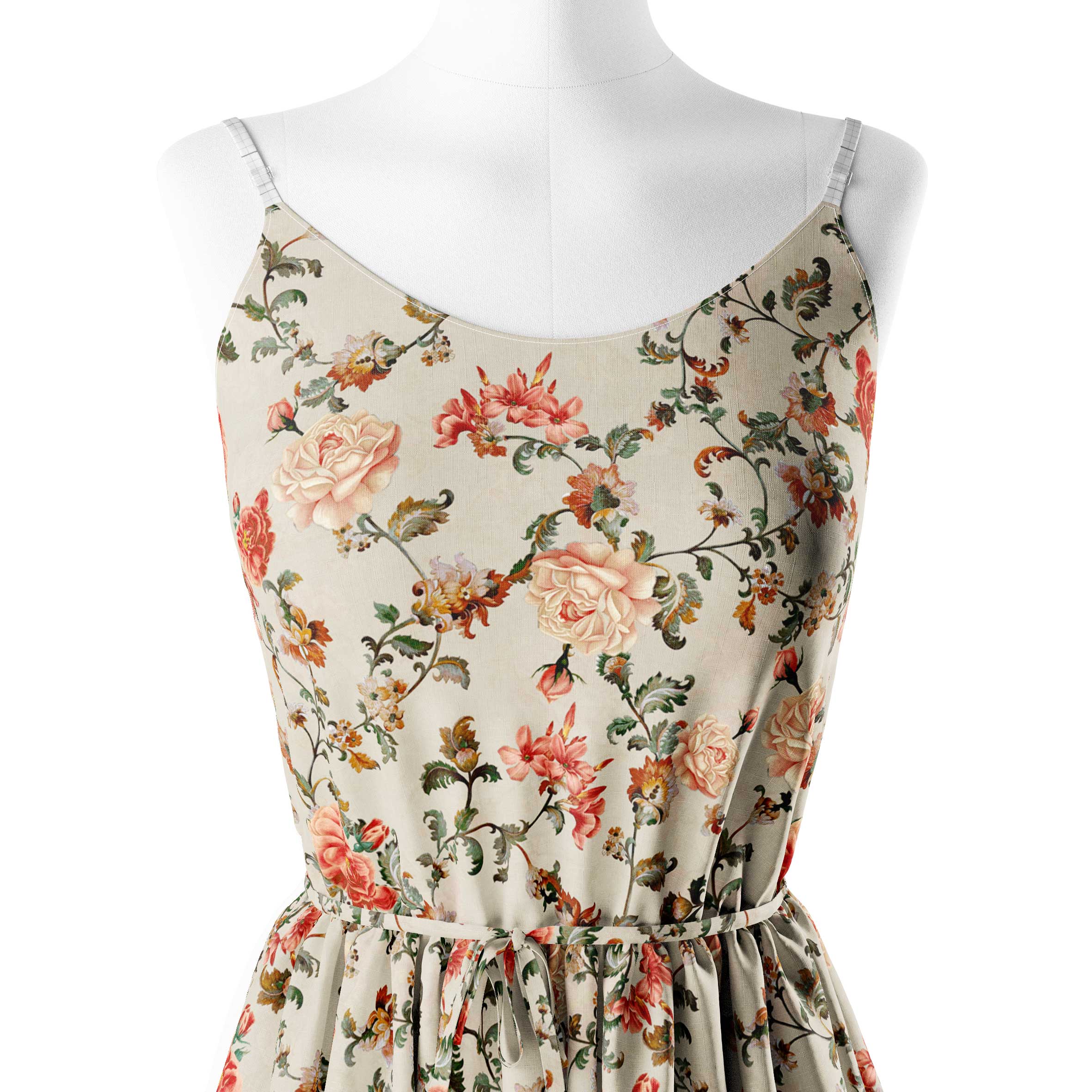 Vintage Grounds Print Fabric