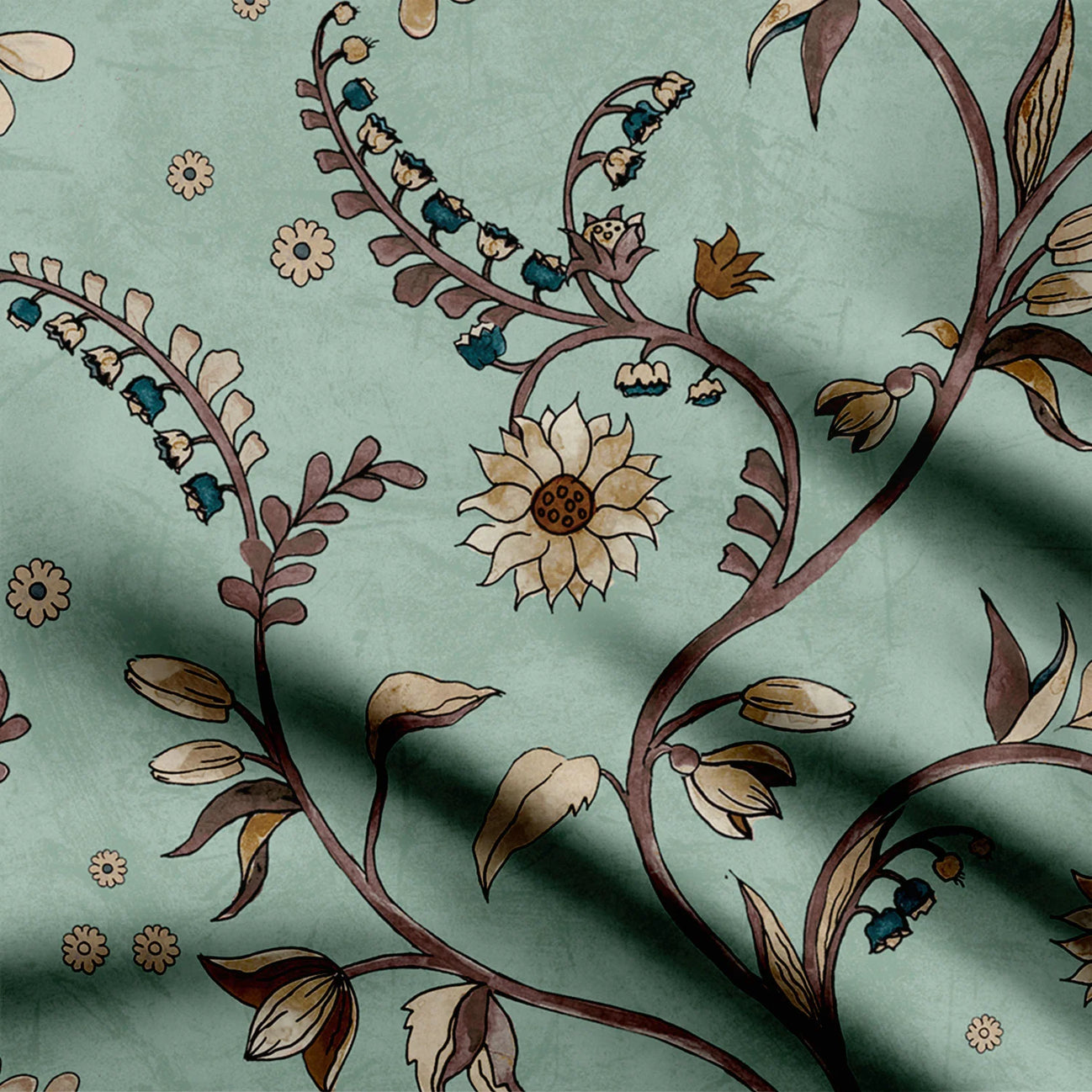 Blissful Vine Print Fabric