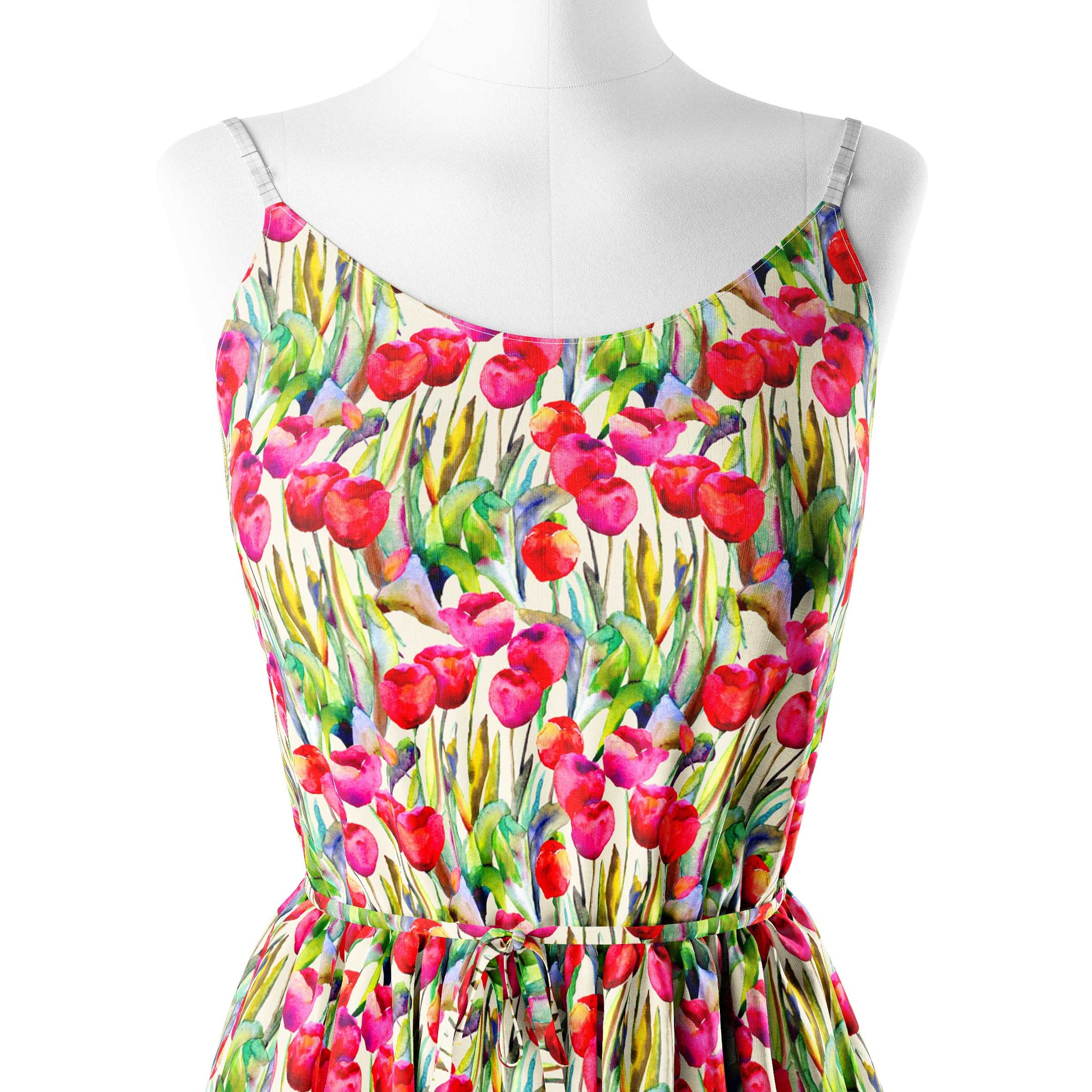 Poppy Driftwood Print Fabric