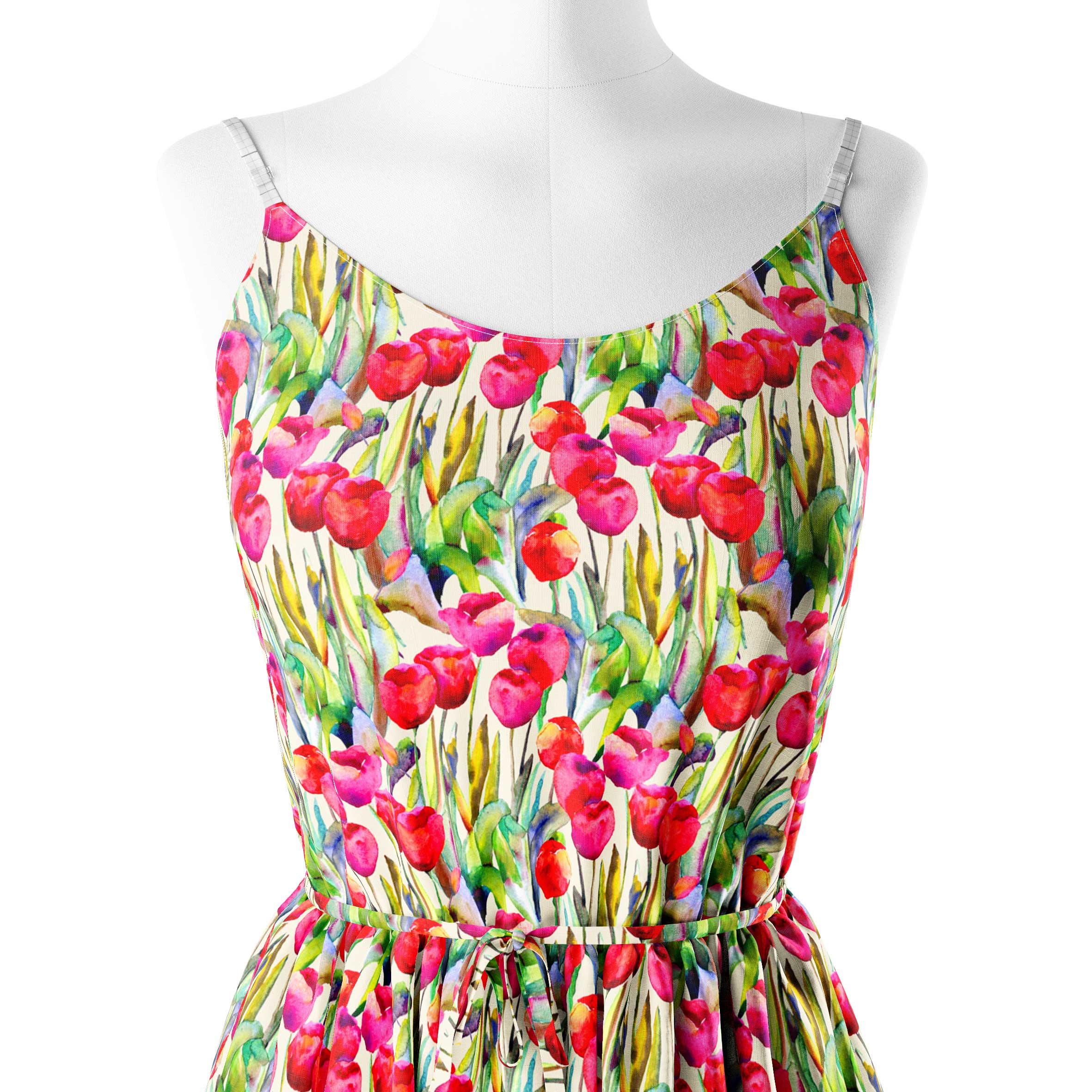 Poppy Driftwood Print Fabric