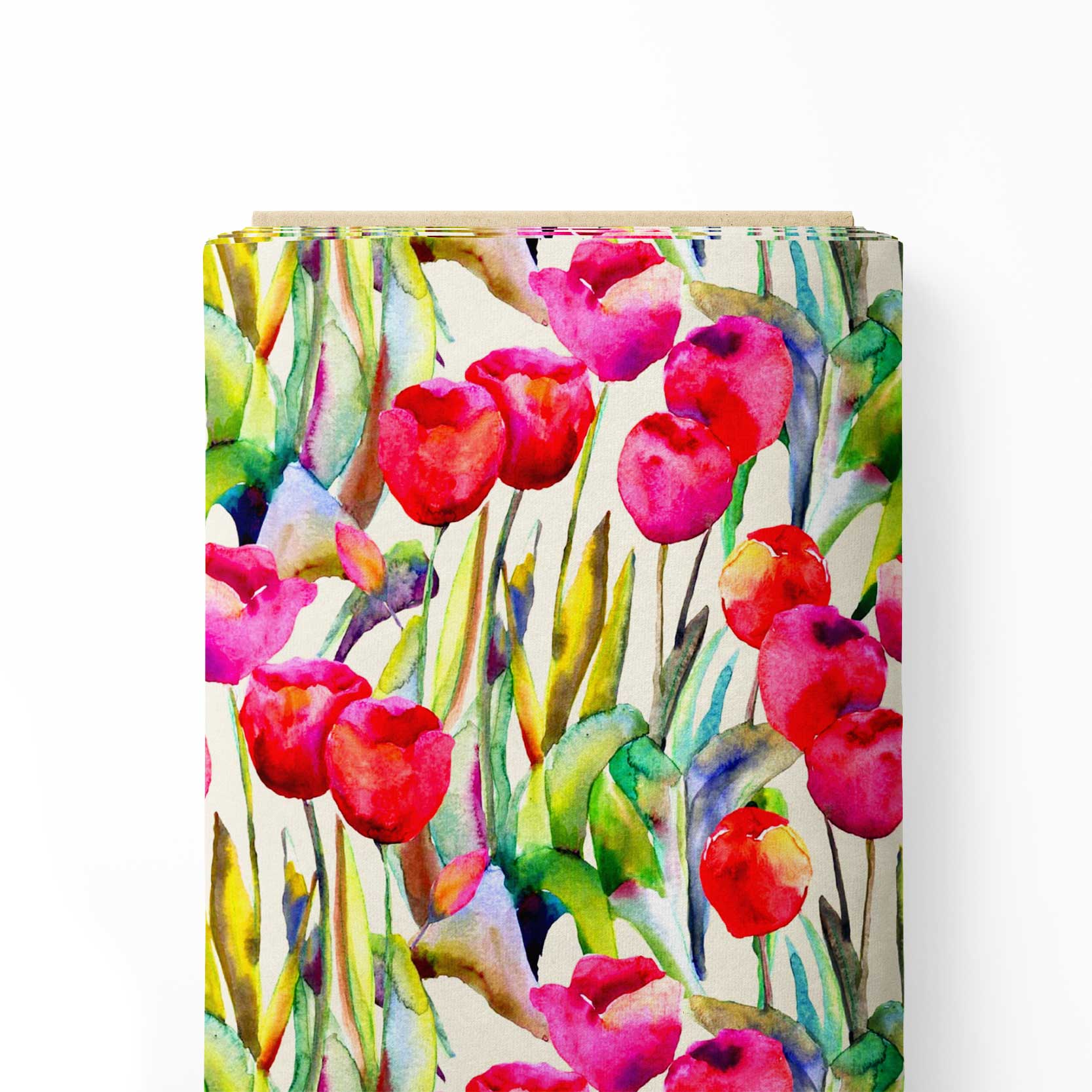 Poppy Driftwood Print Fabric