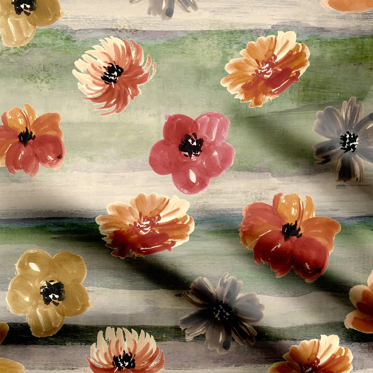 Floral Echo Print Fabric