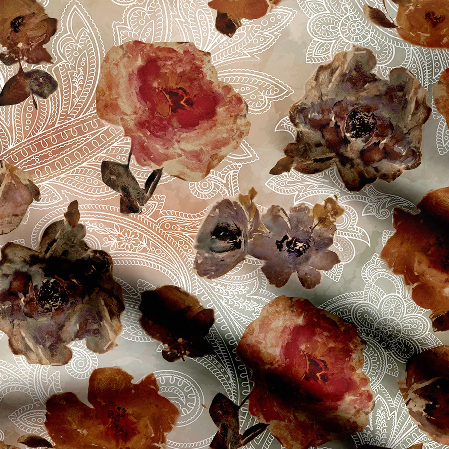 Gloomy Balsam Print Fabric