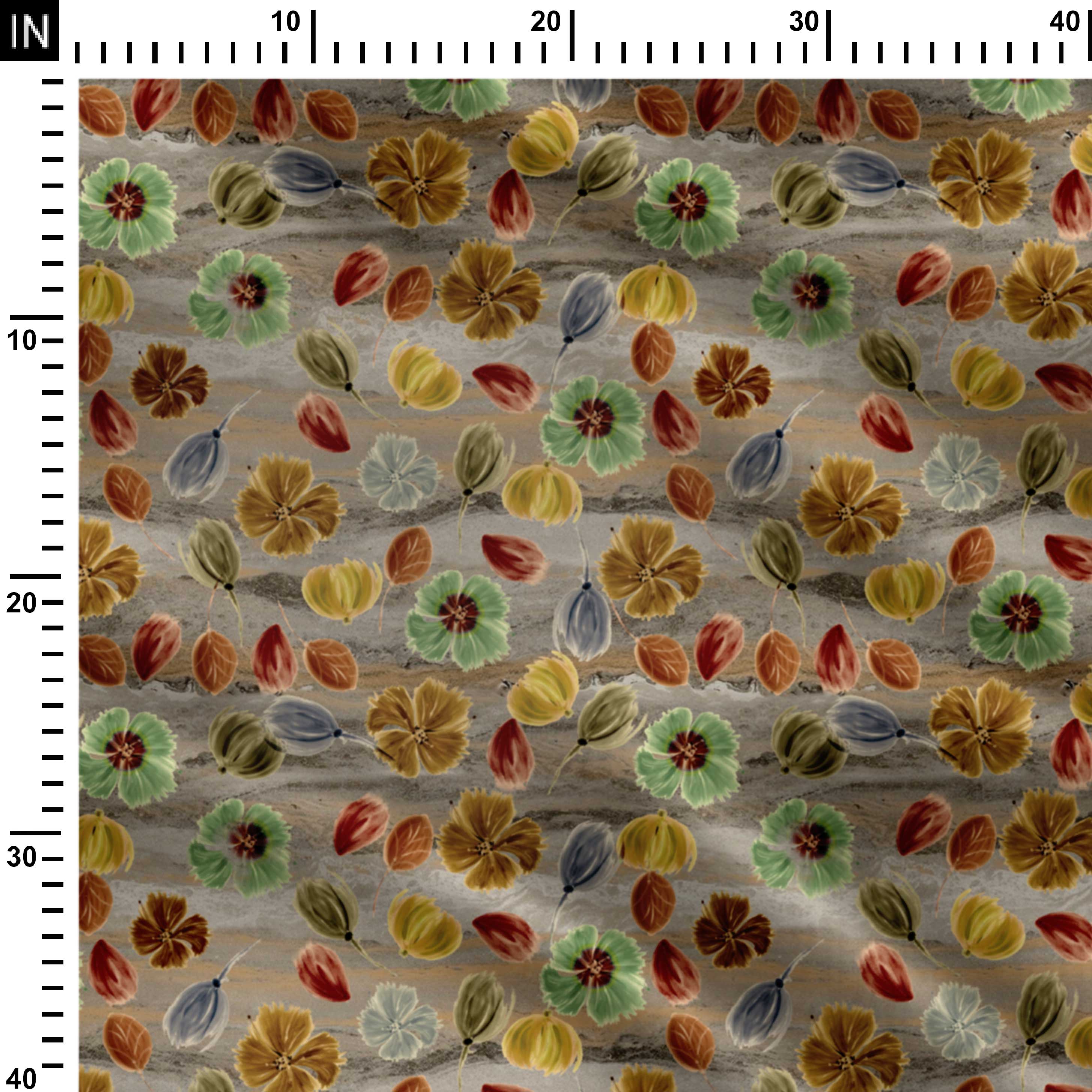 Recur floret Print Fabric
