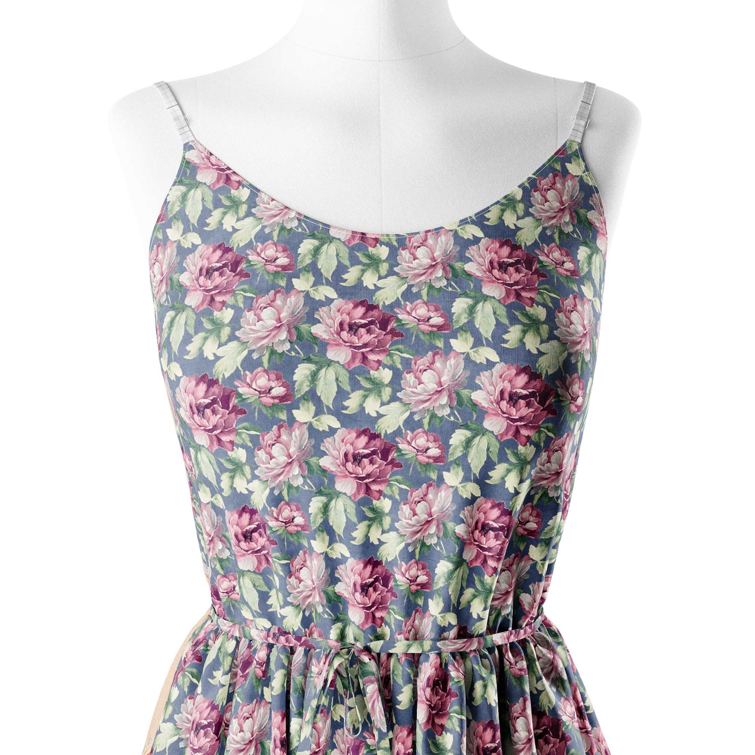 Fuchsia flowers Print Fabric