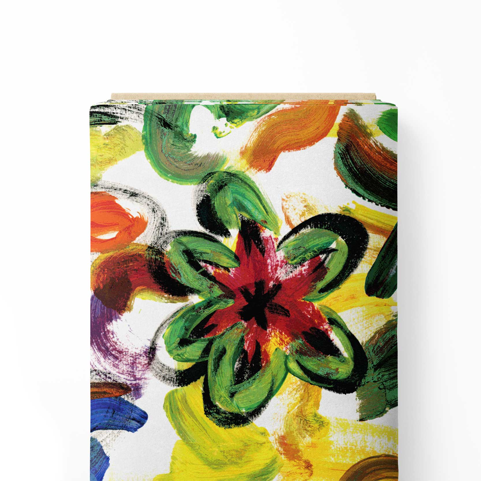 Yellow Immature Print Fabric