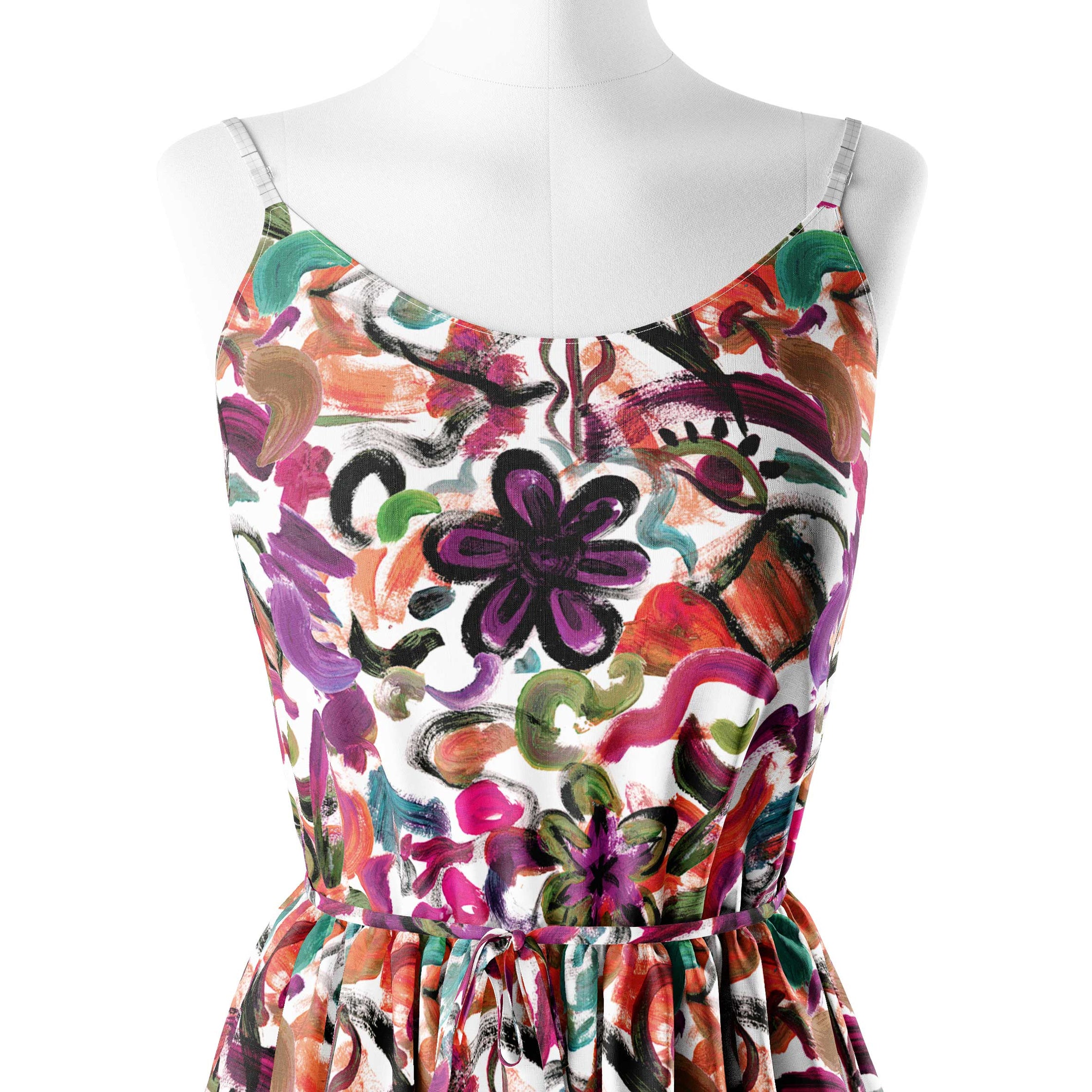 Red Immature Print Fabric