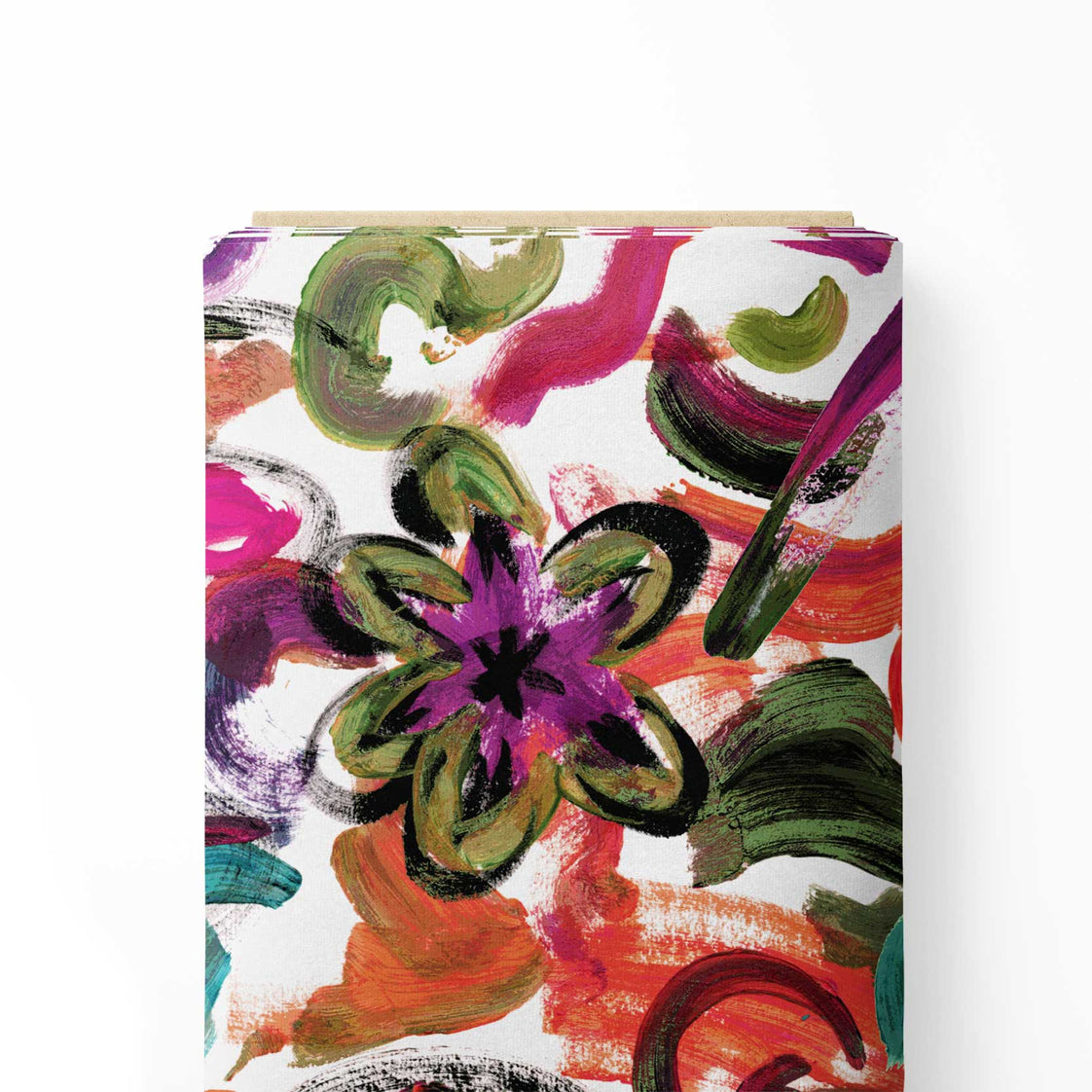 Red Immature Print Fabric