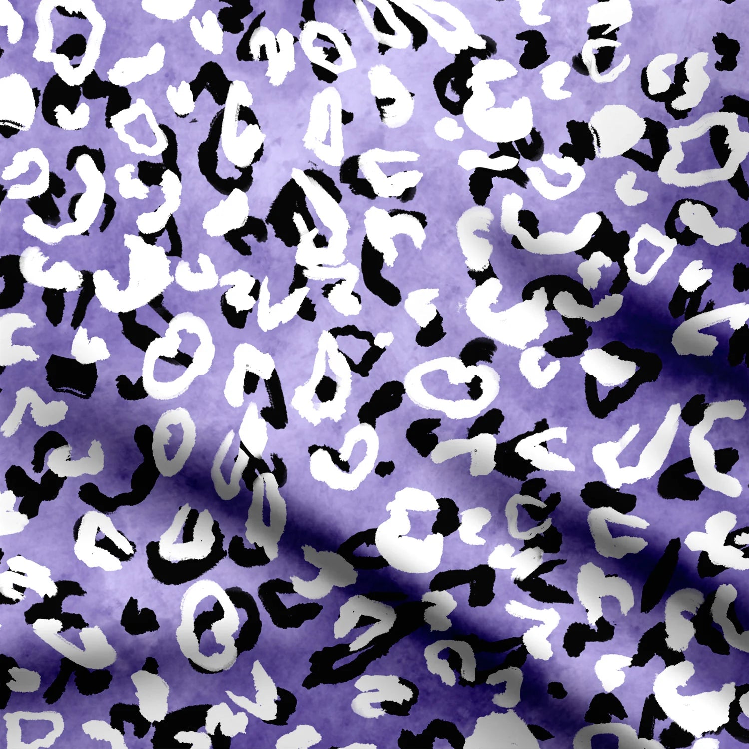 हिम तेंदुआ प्रिंट कपड़ा