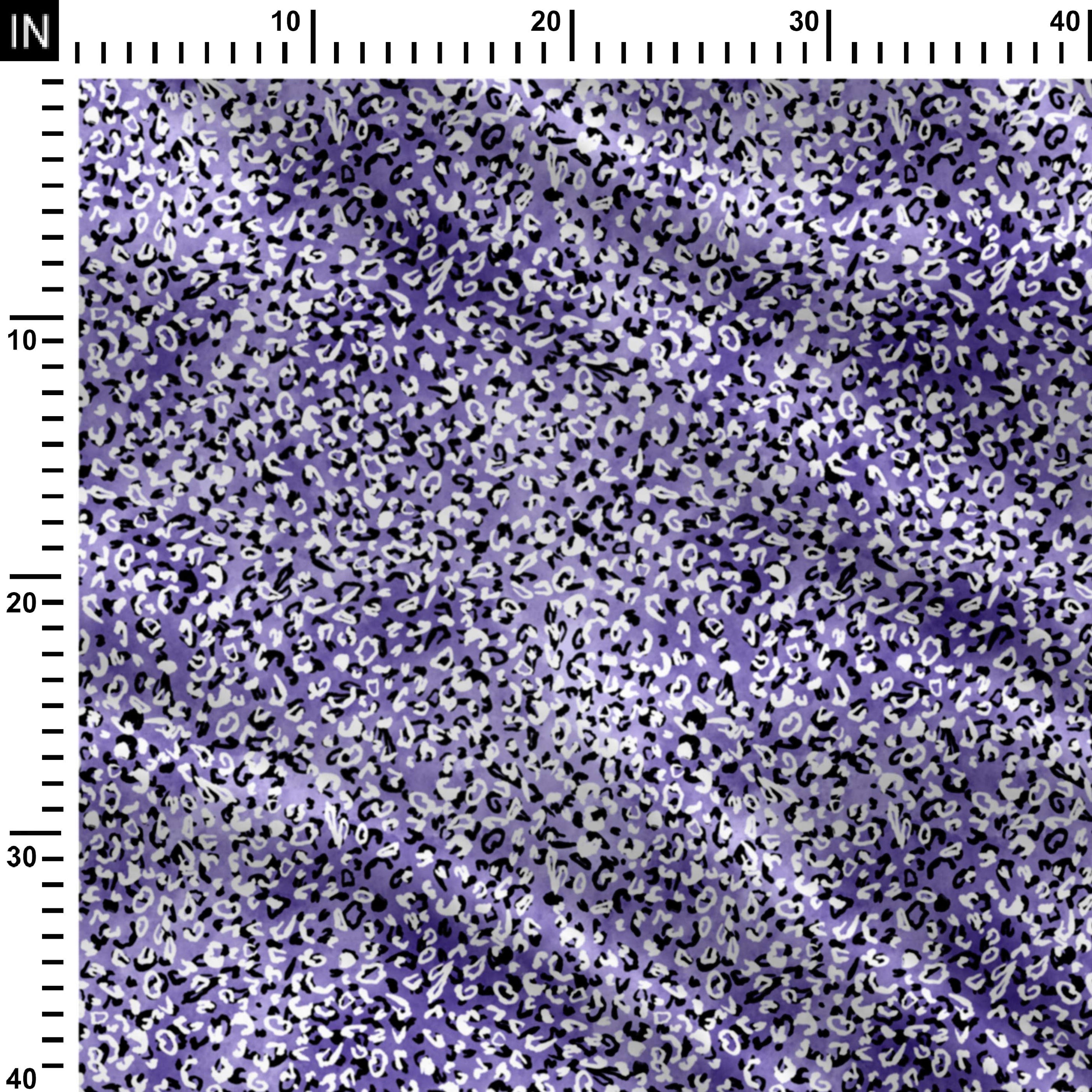 Snow Leopard Print Fabric