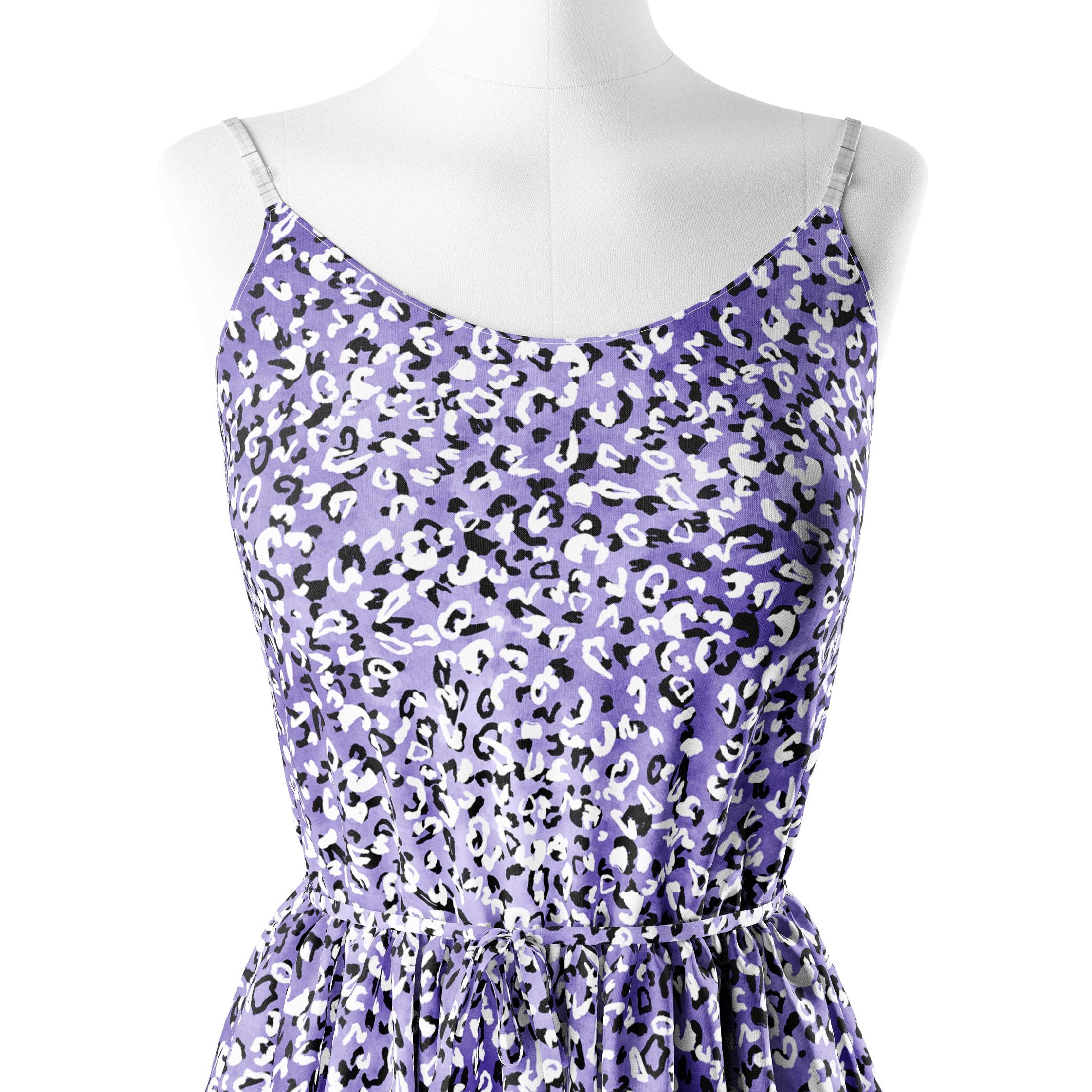 Snow Leopard Print Fabric