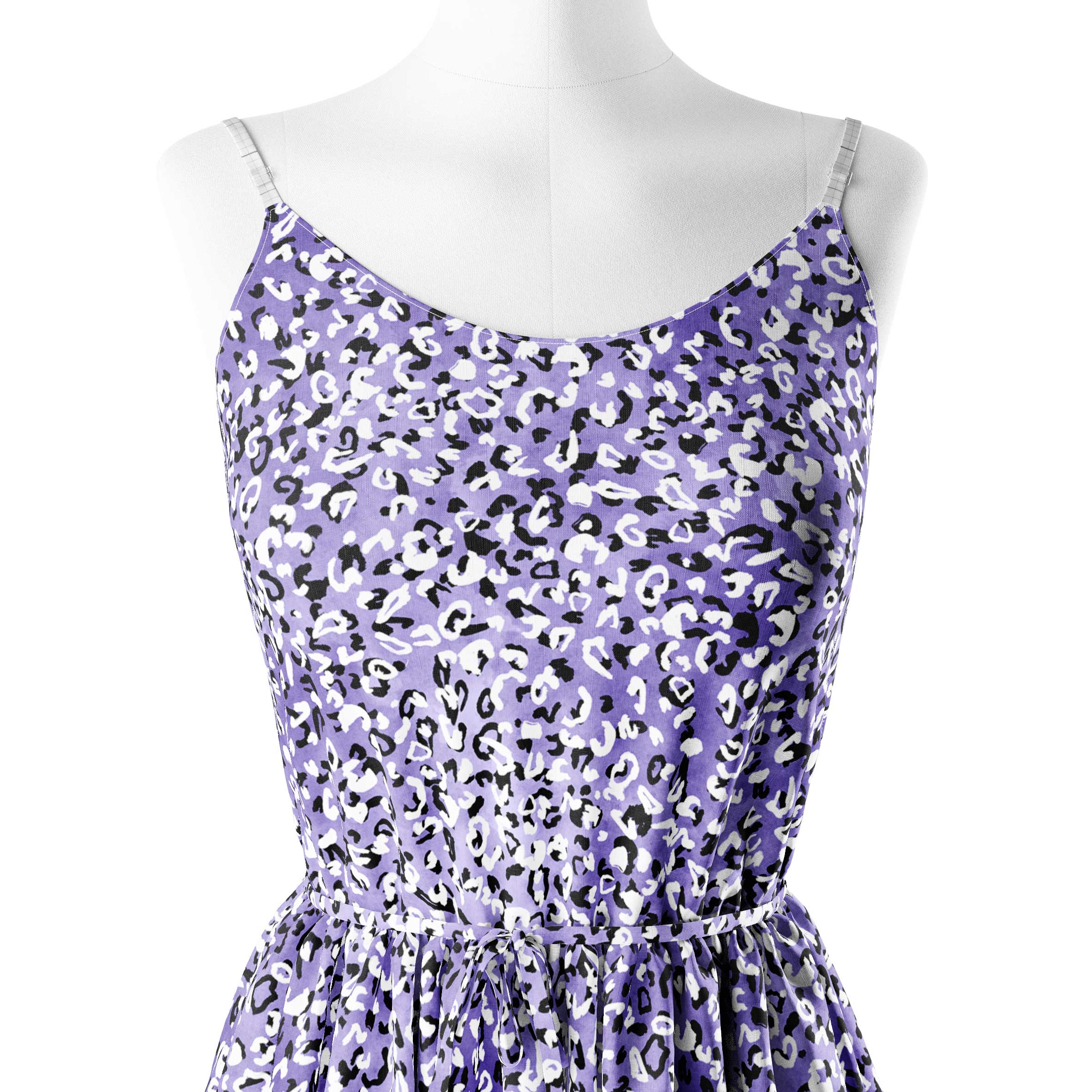 हिम तेंदुआ प्रिंट कपड़ा