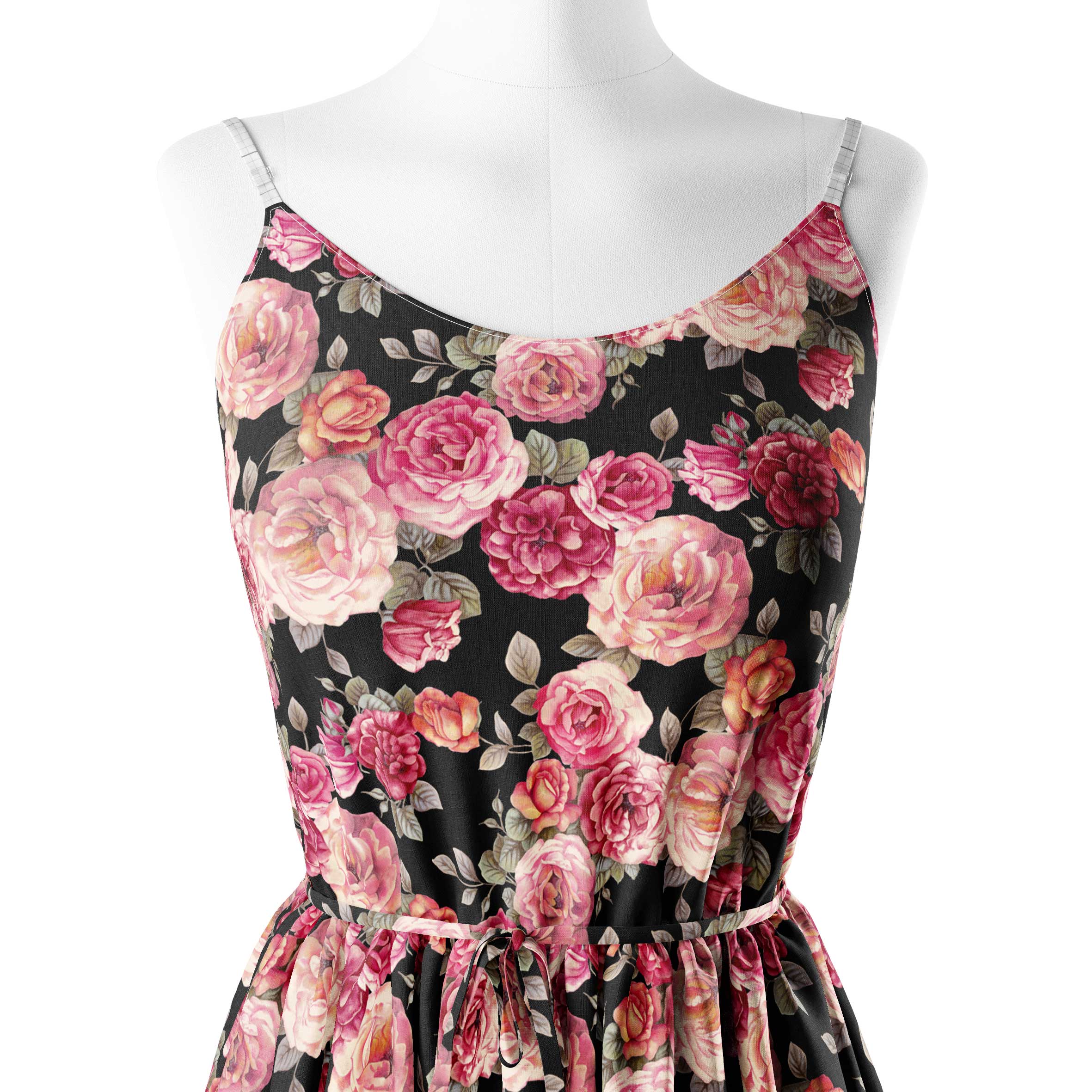 Midnight Rose Print Fabric