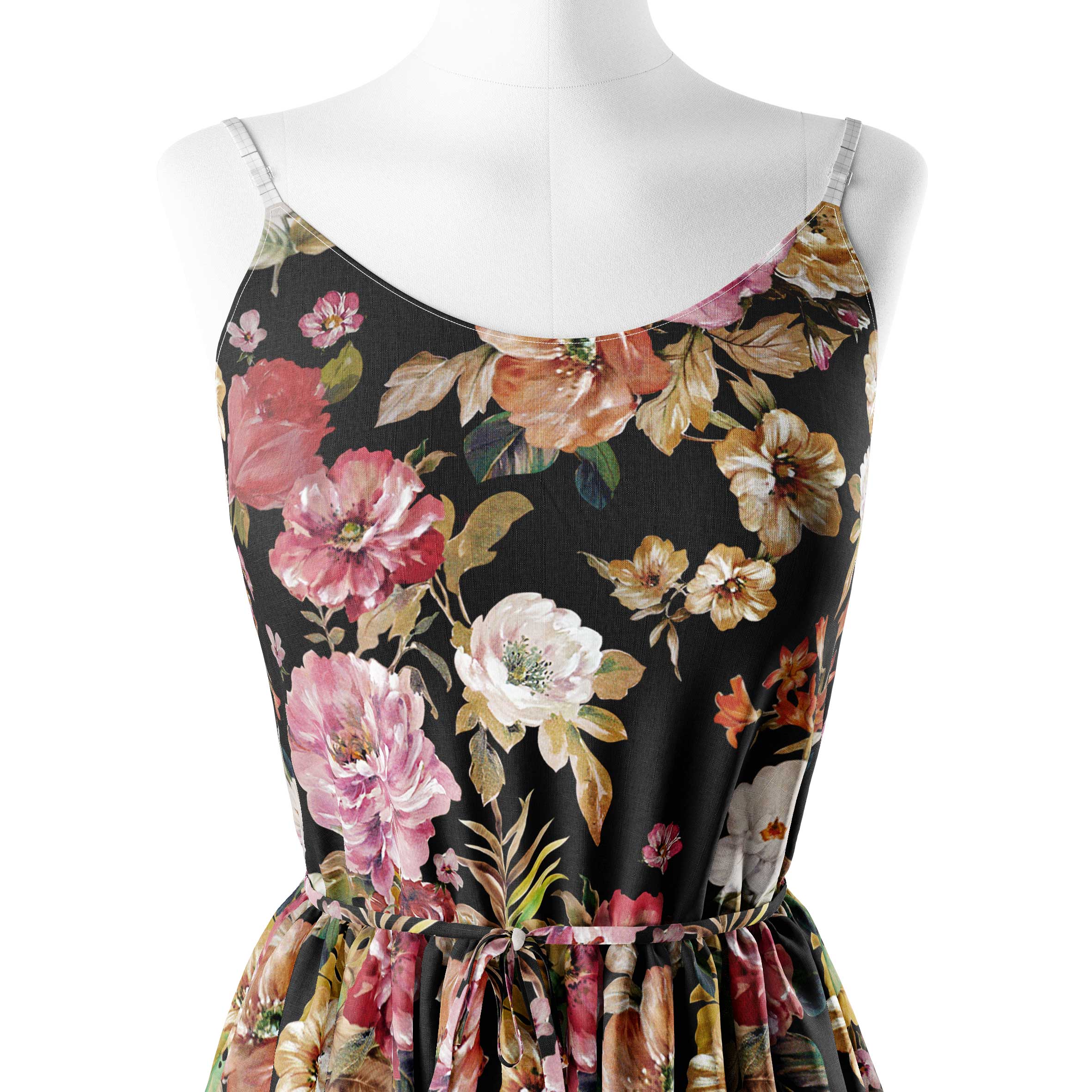 Majestic Magnolia Print Fabric