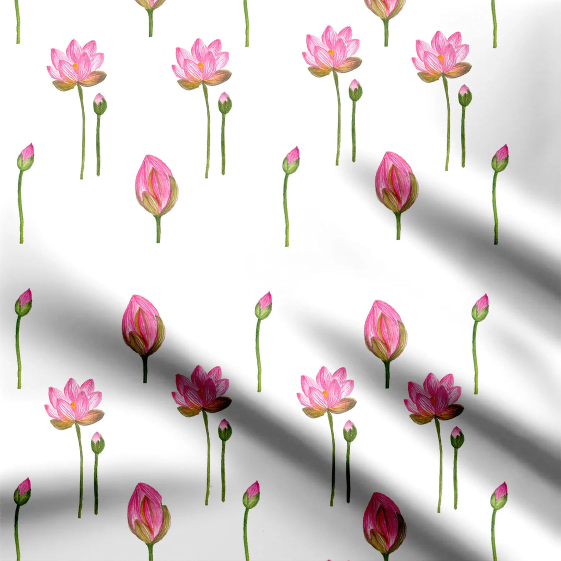 Pink bloom field