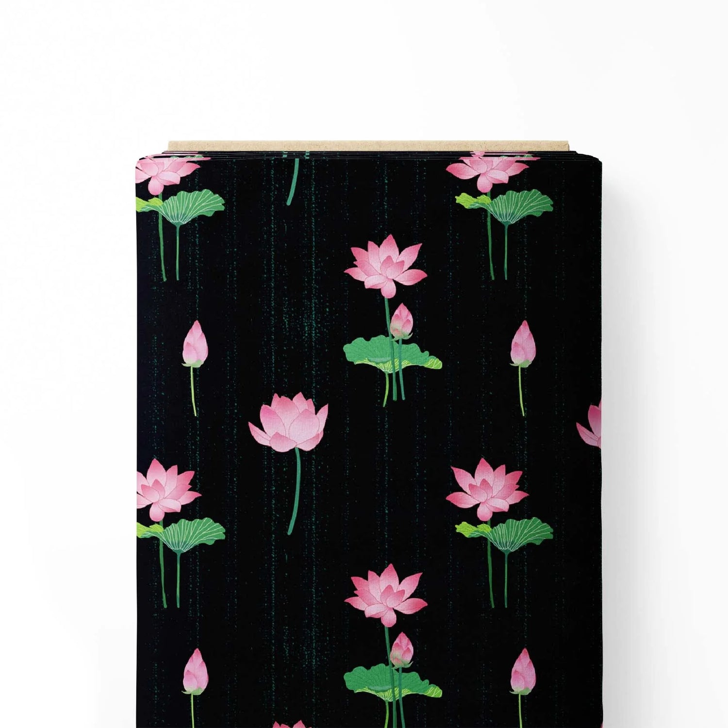 Pink Lotus Pond in Black