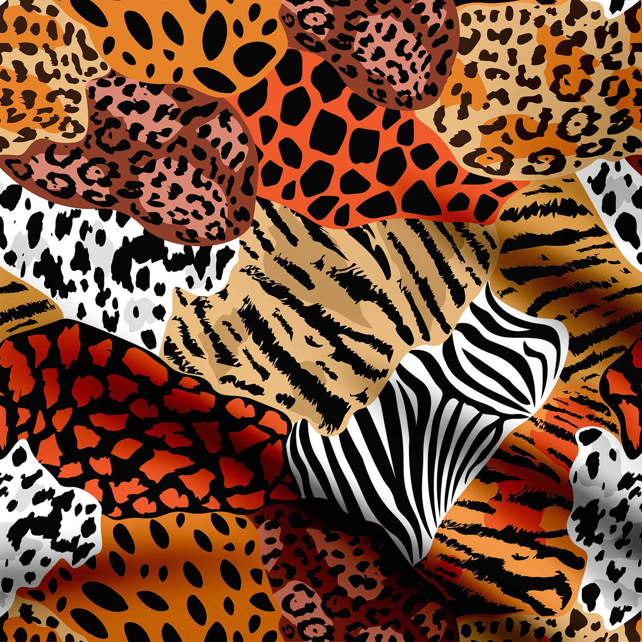 Abstract Mix Animal Print