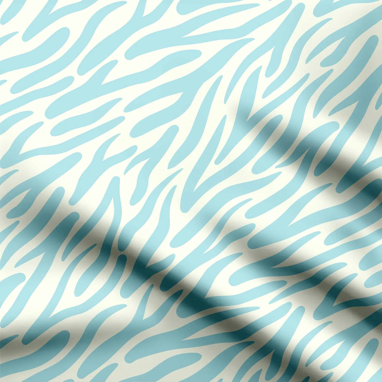 Blue Zebra Print