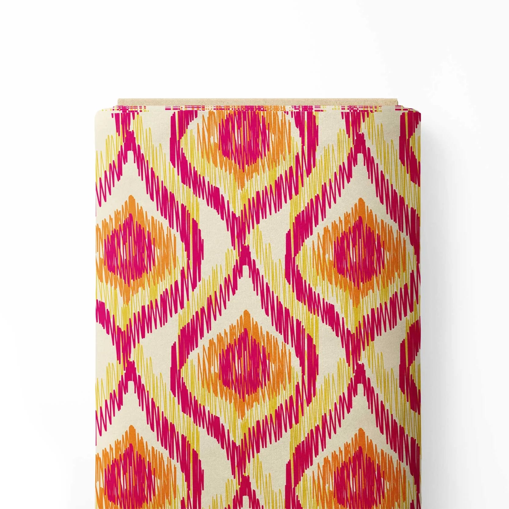 Ikat Print - Hot Pink, Orange and yellow