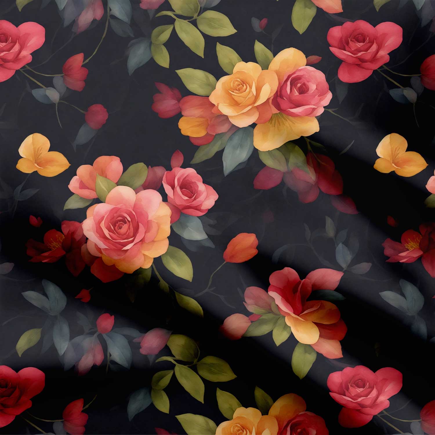 Modern Rose Seamless Pattern