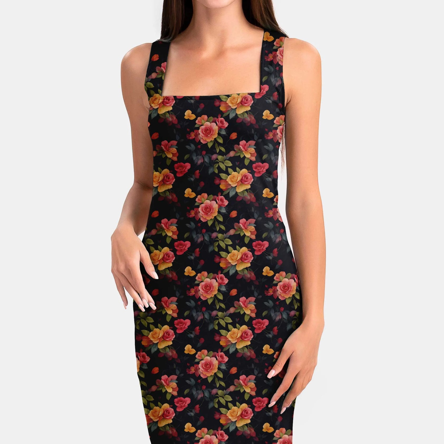 Modern Rose Seamless Pattern