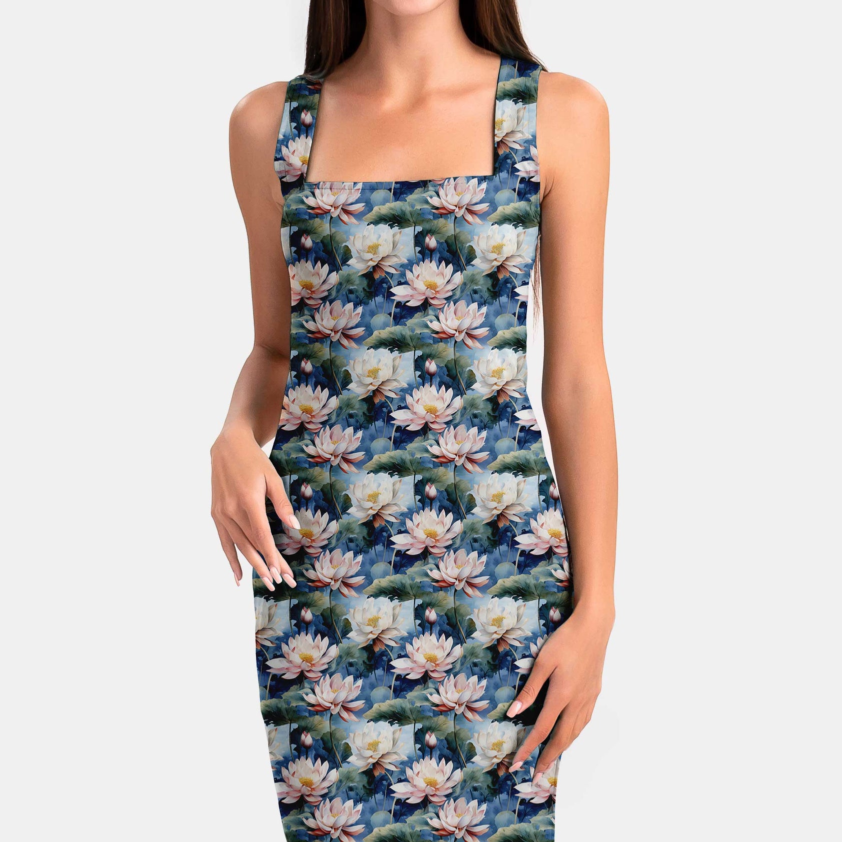 Pink and White Lotus Flowers