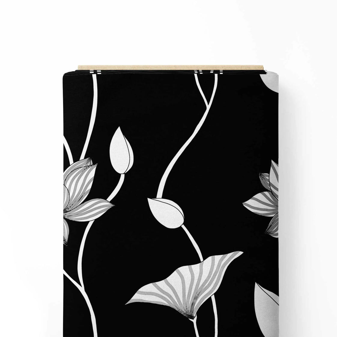 Lotus the Modern Pichwai Black