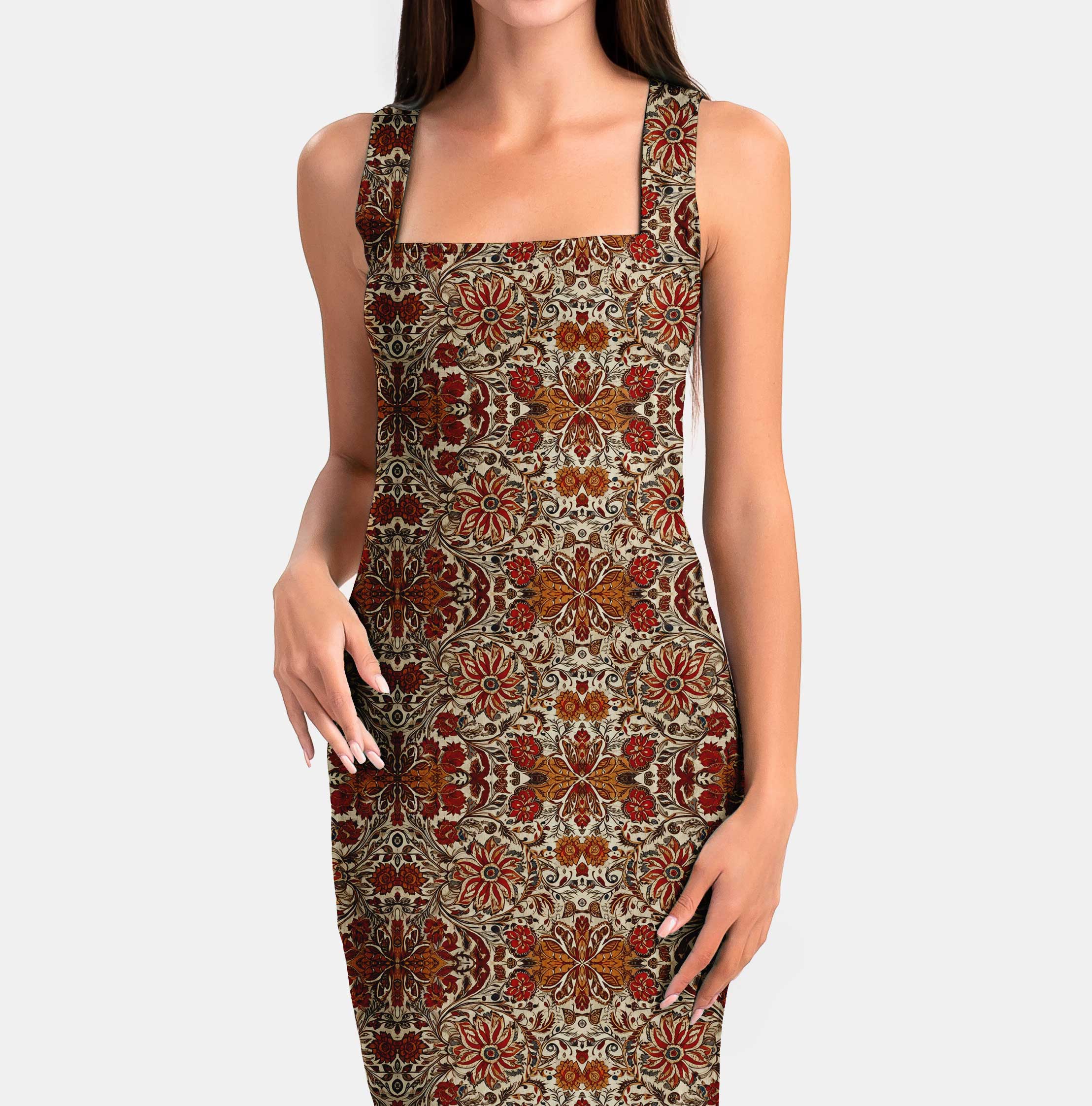 Kalamkari Mirror Design