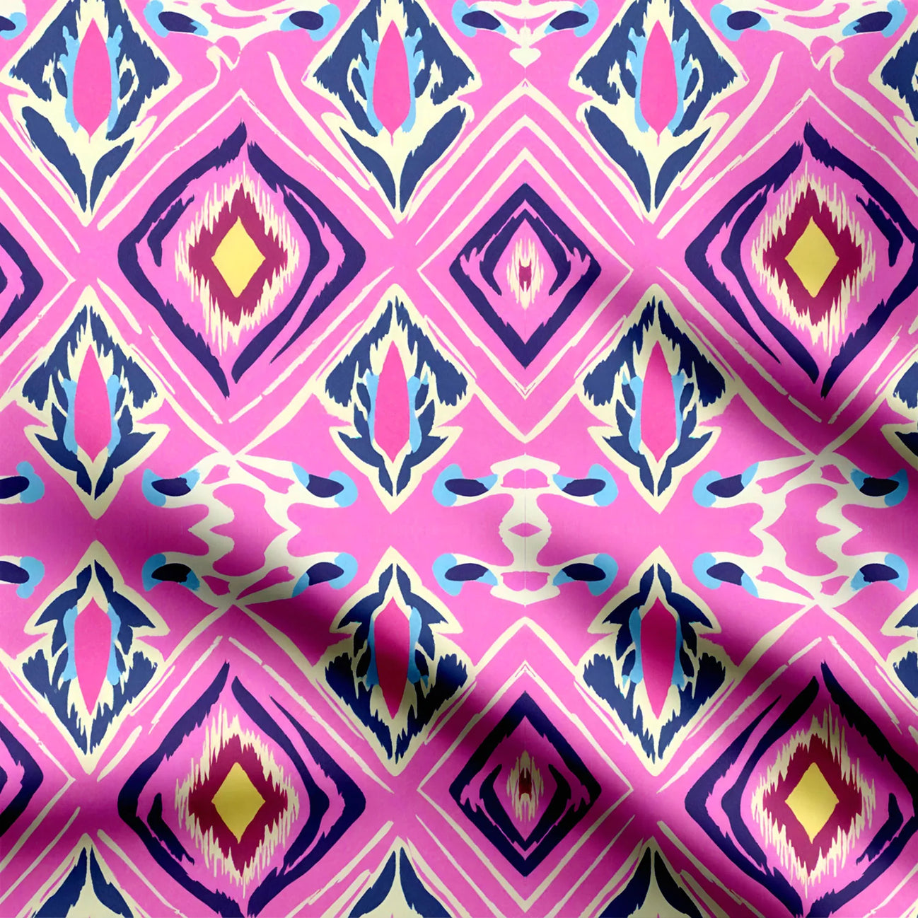 Princess Peach Ikat Print Fabric