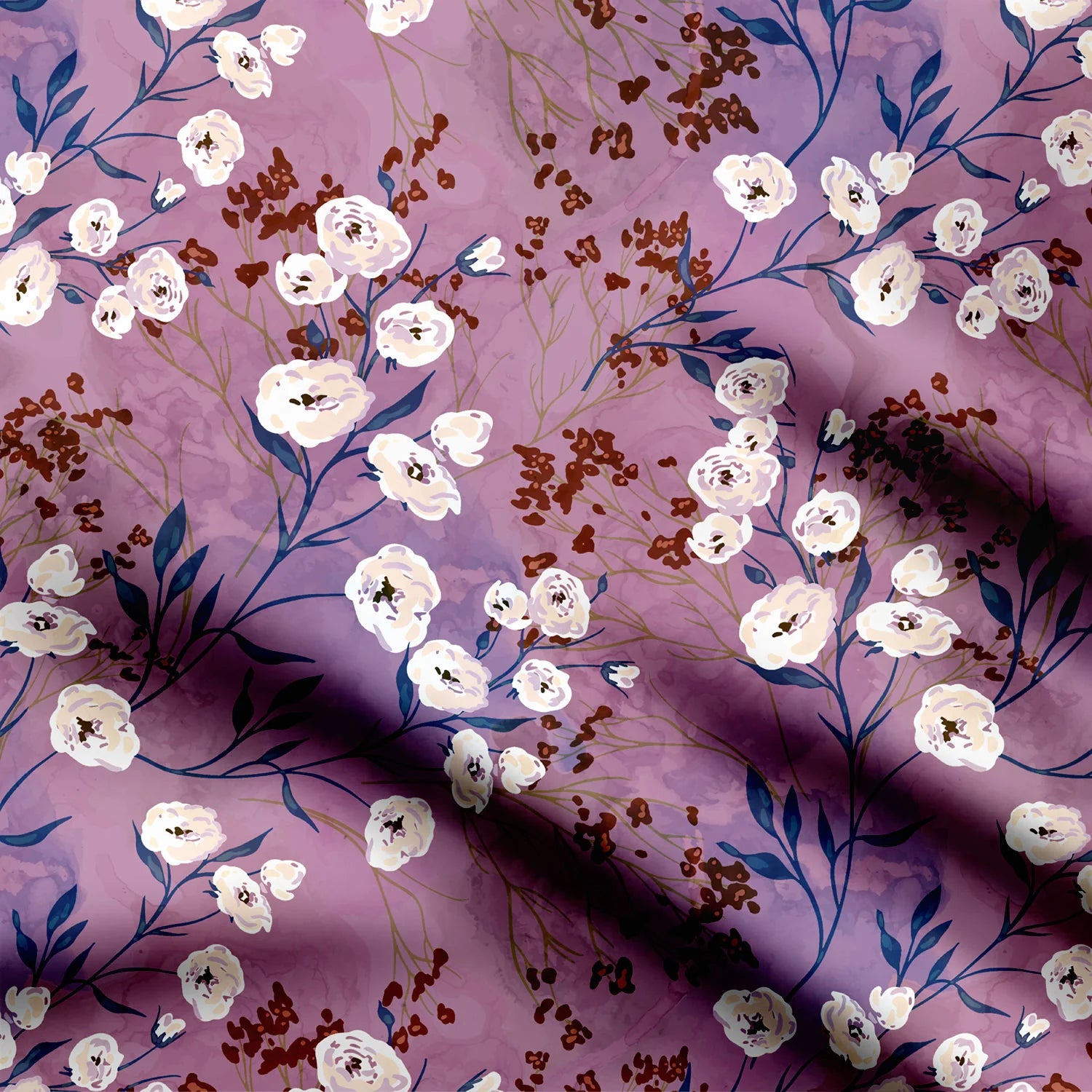 Twilight Pearls Print Fabric