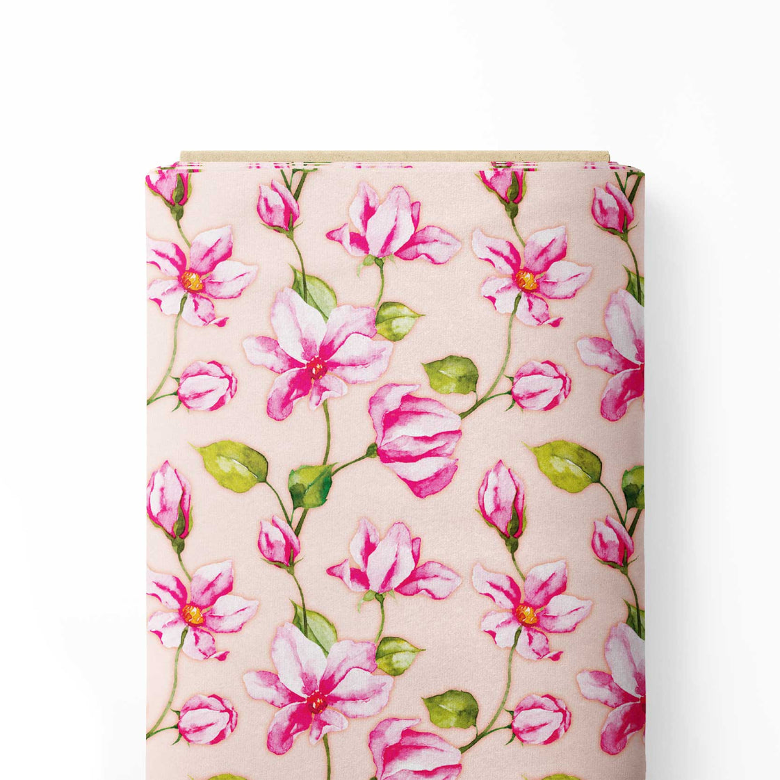 Pink Champa Print Fabric