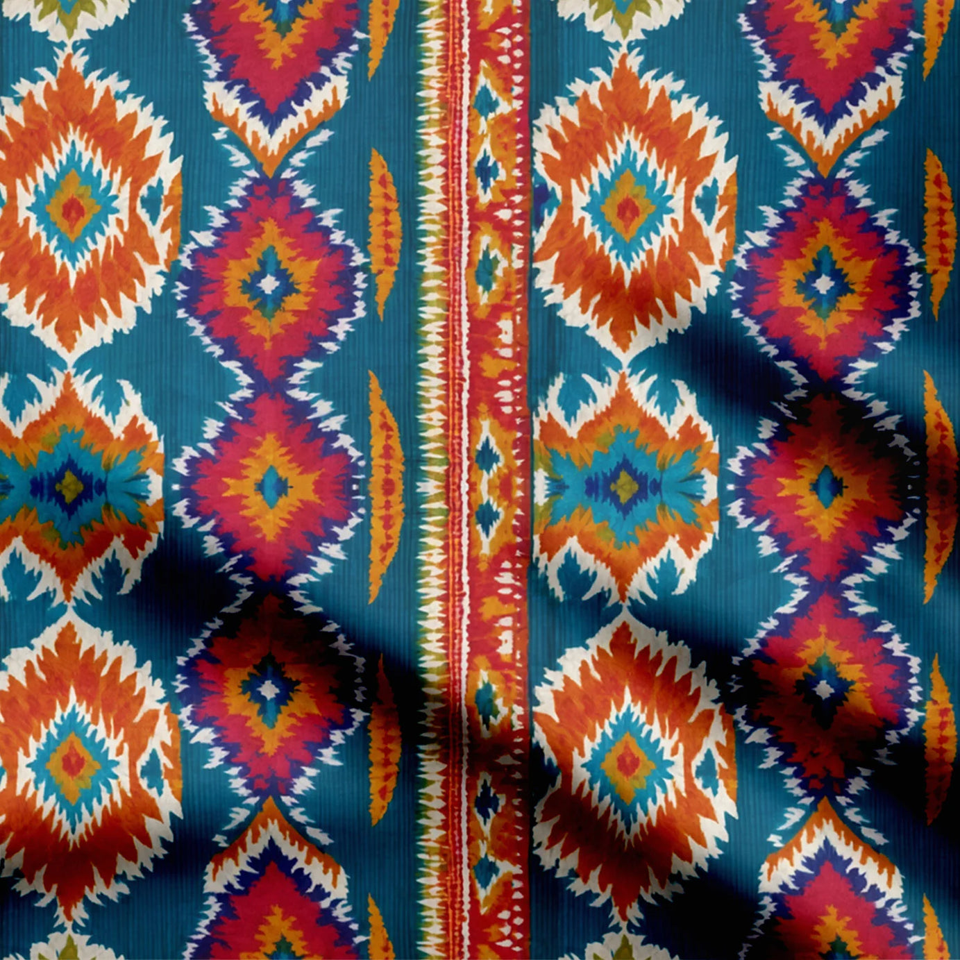 Ikat Symphony Print Fabric