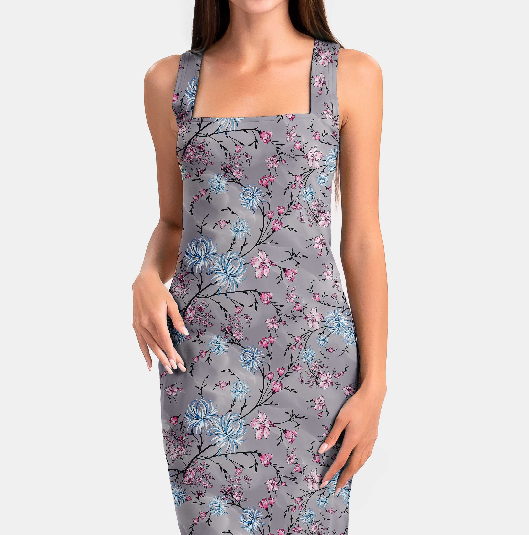 Titan White Lawn Print Fabric