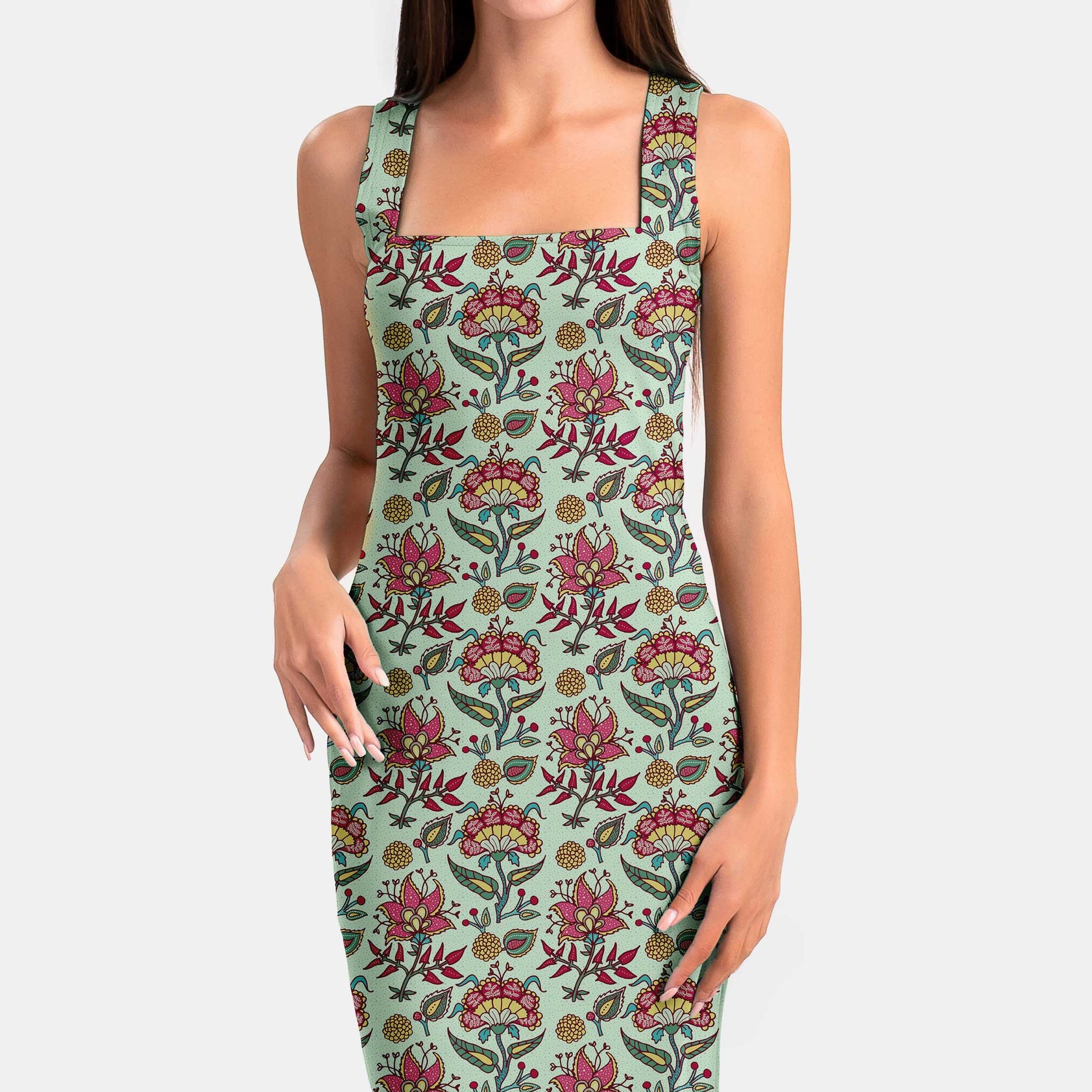 antique flowers Print Fabric