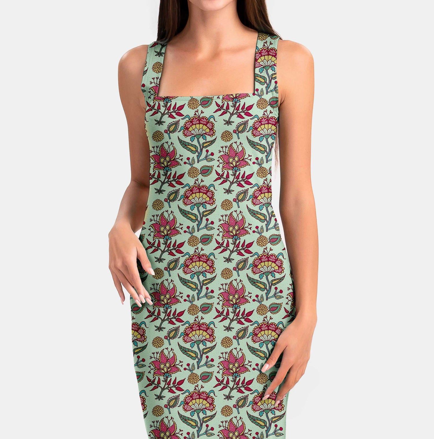 antique flowers Print Fabric