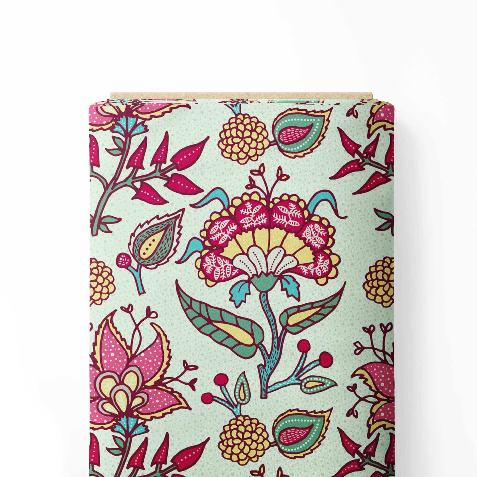 antique flowers Print Fabric