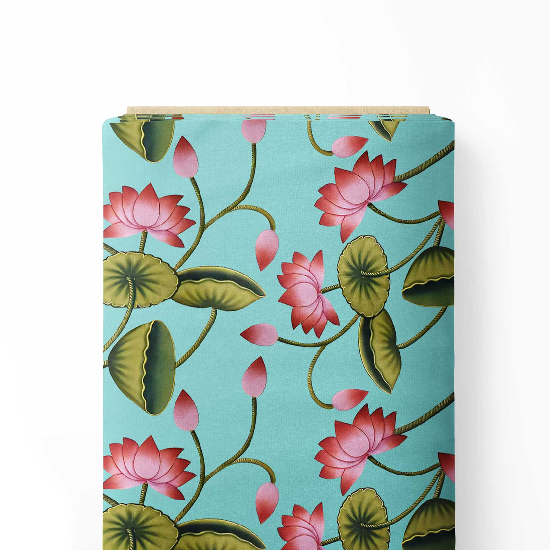 रस्ट पिचवाई एलिगेंस प्रिंट फैब्रिक