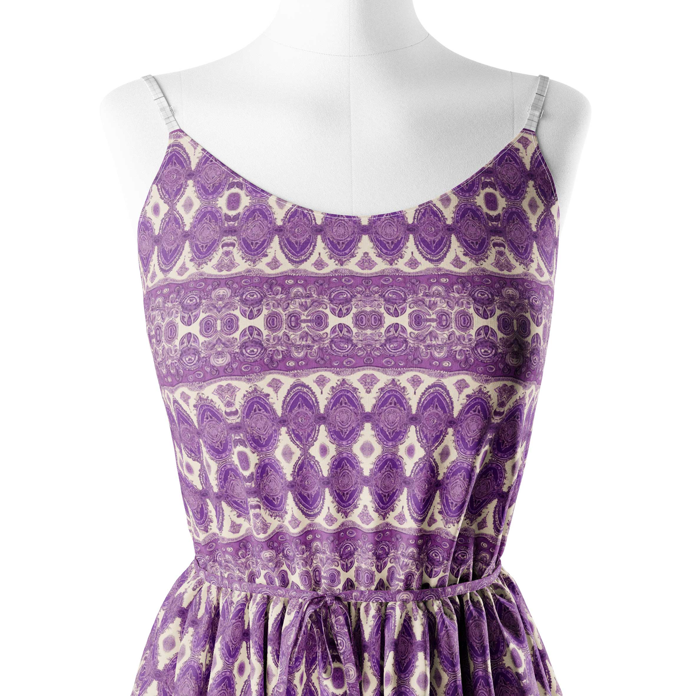 Purple Bohemian Print Fabric