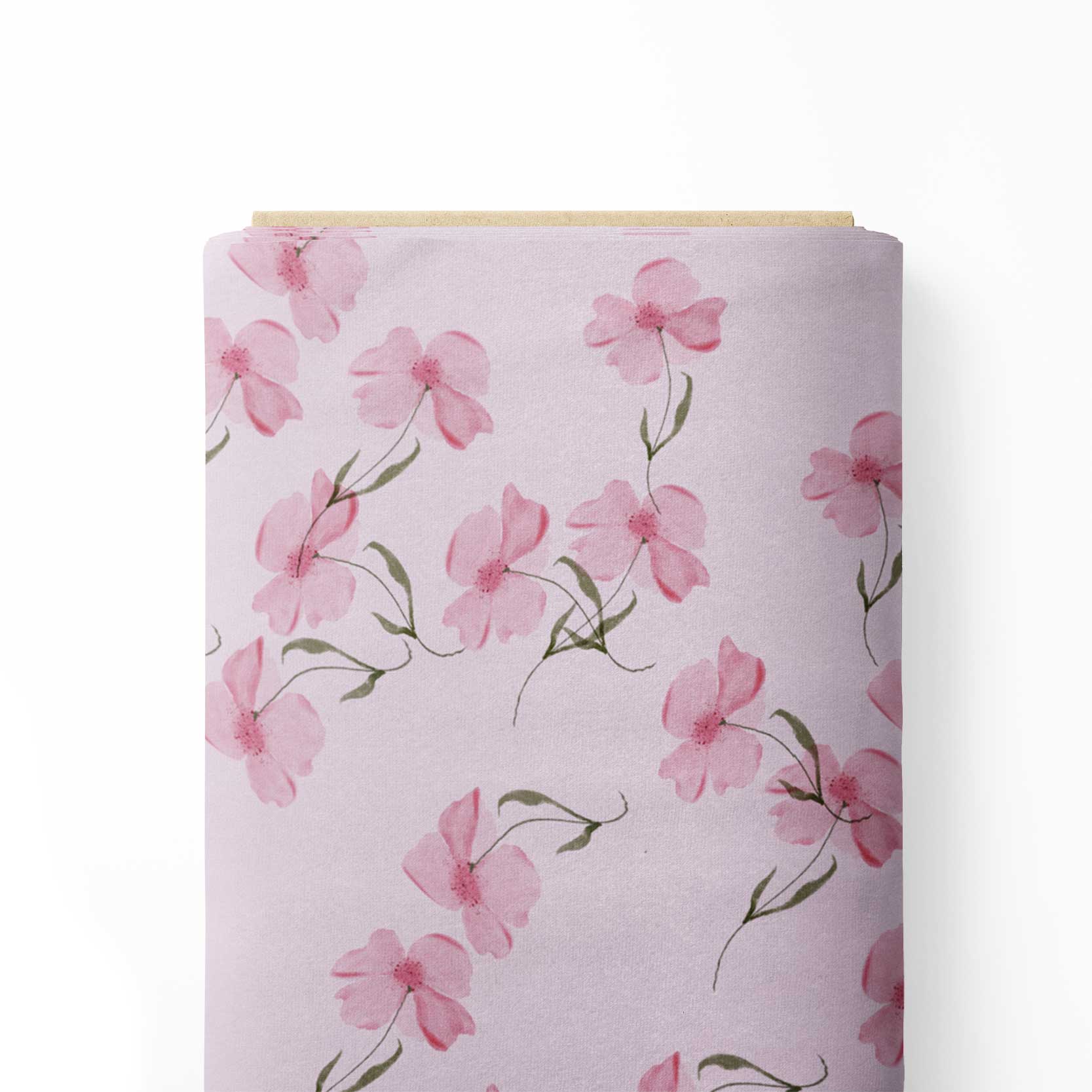 Transparent Petals Print Fabric