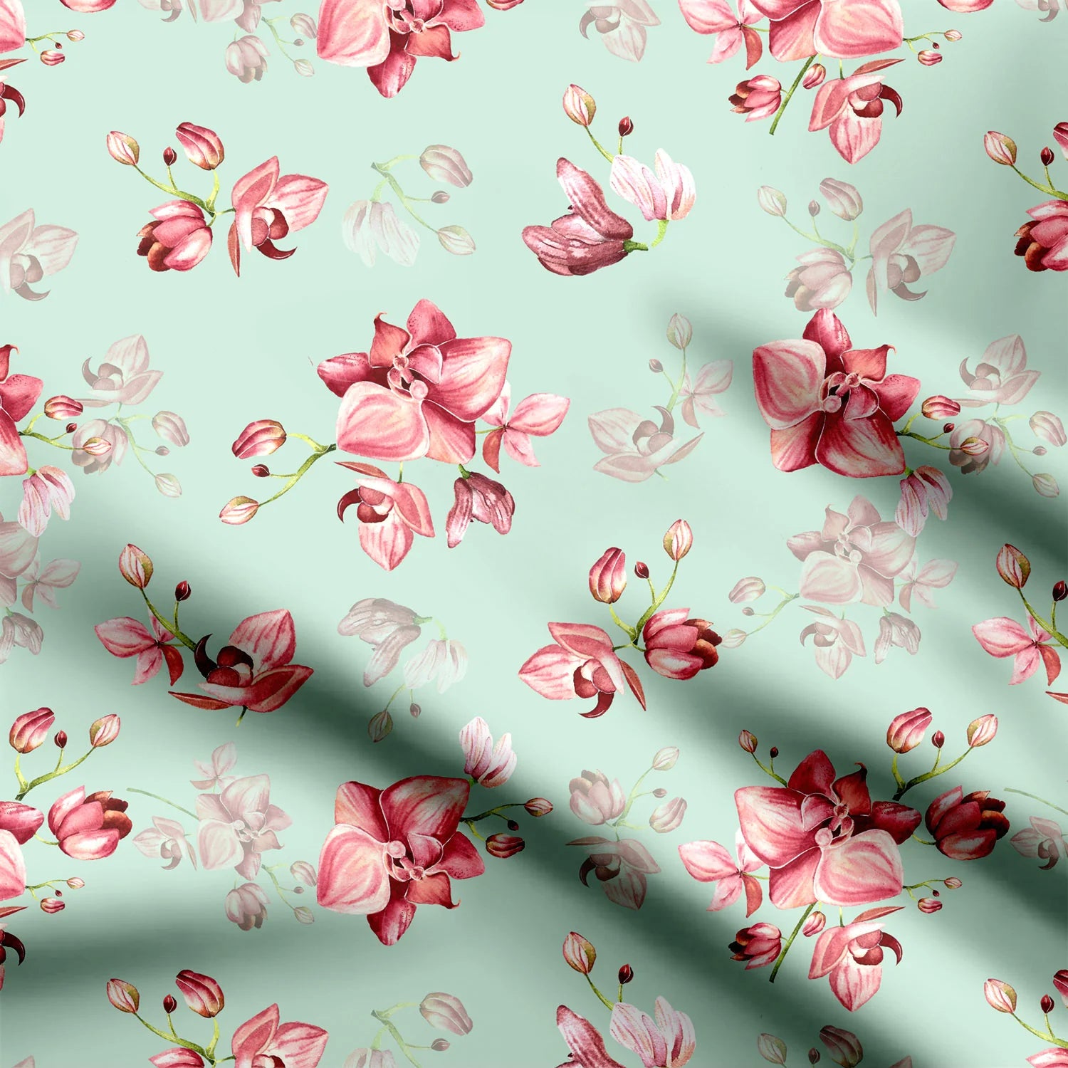 whispers of orchid Print Fabric
