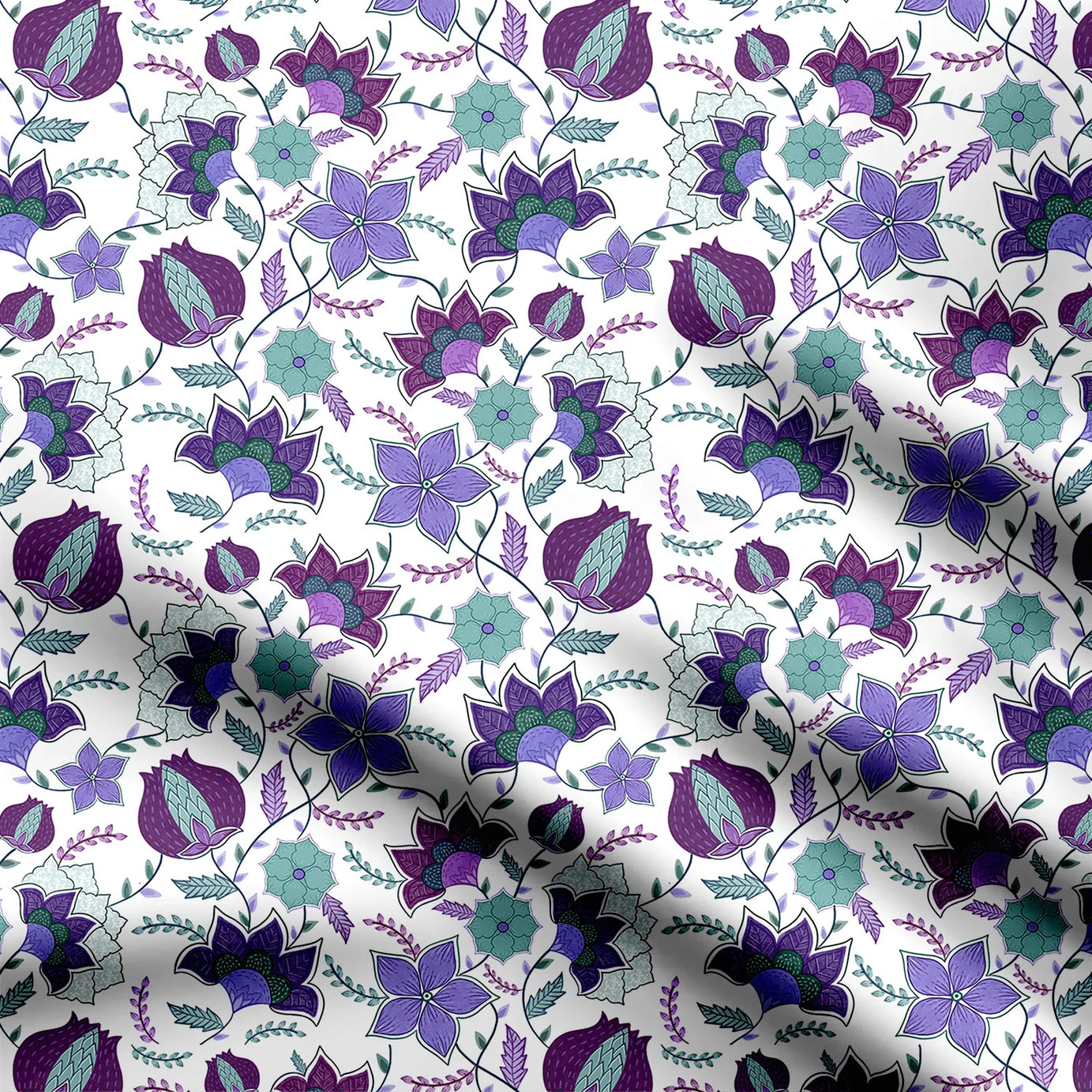 Simply Floral Print Fabric