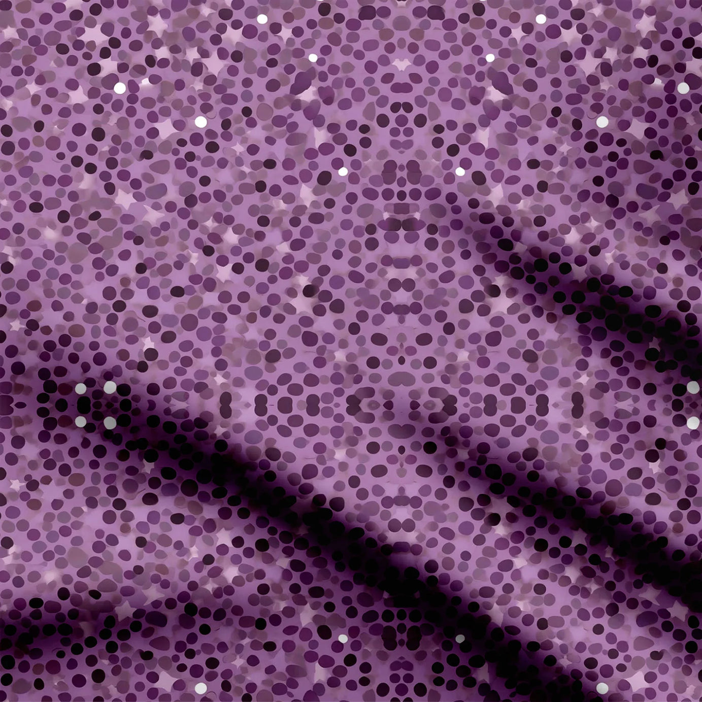 Purple Dots 2 Print Fabric